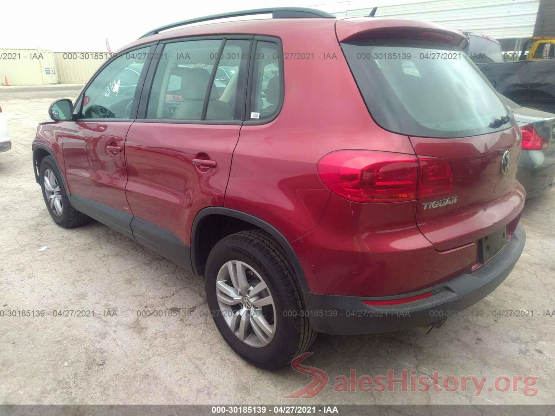 WVGBV7AX7GW025091 2016 VOLKSWAGEN TIGUAN