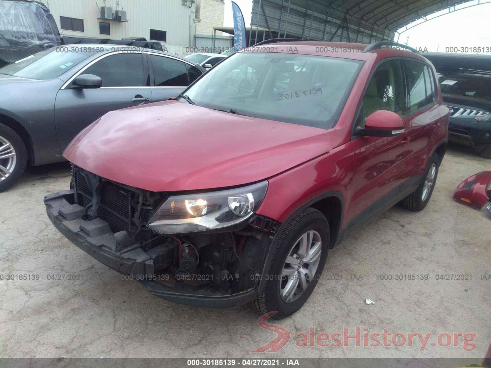 WVGBV7AX7GW025091 2016 VOLKSWAGEN TIGUAN