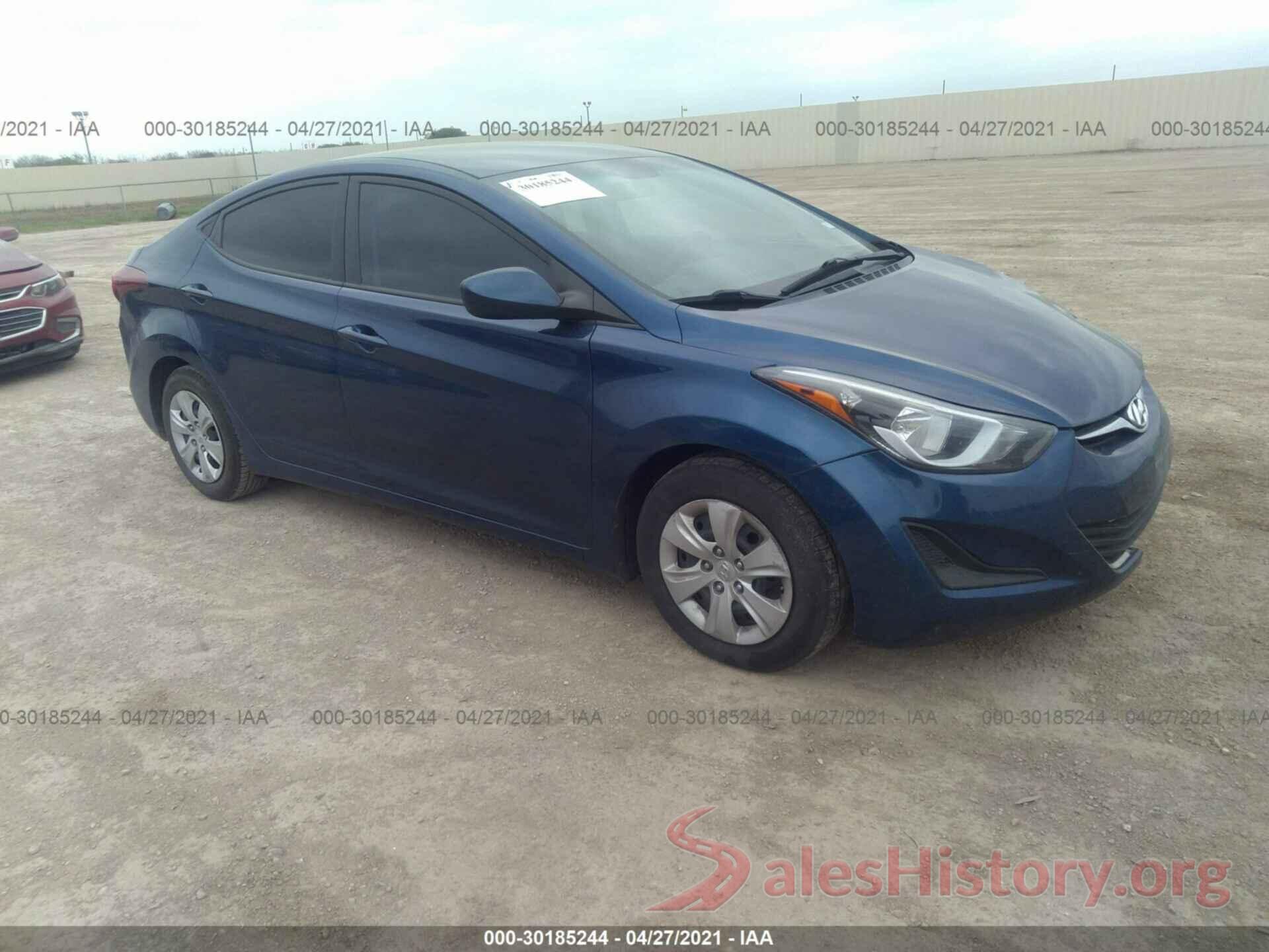 5NPDH4AE5GH691180 2016 HYUNDAI ELANTRA