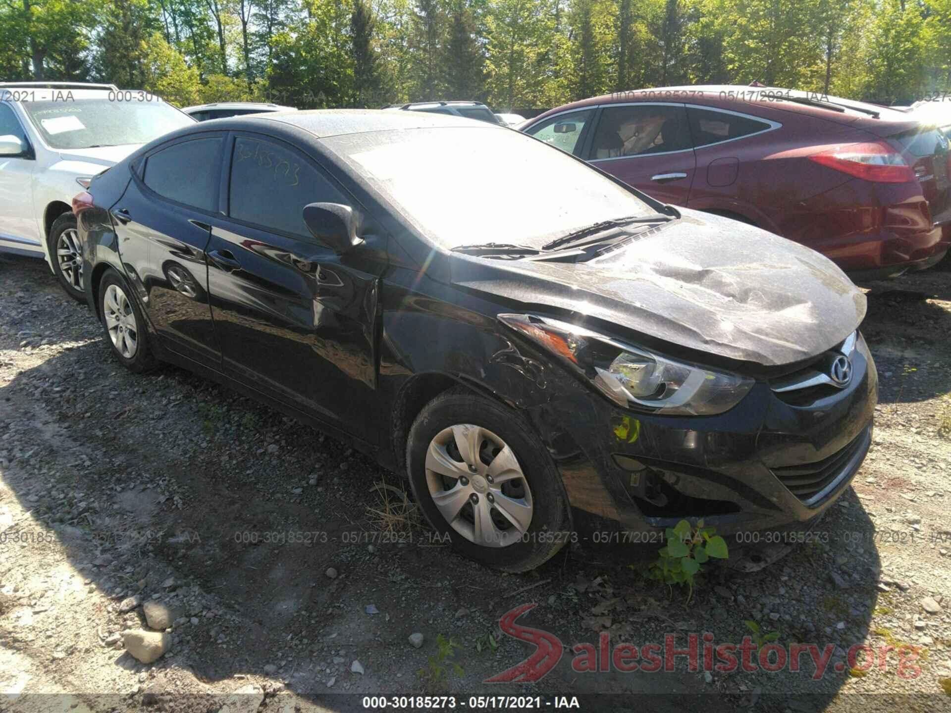 5NPDH4AE0GH796161 2016 HYUNDAI ELANTRA