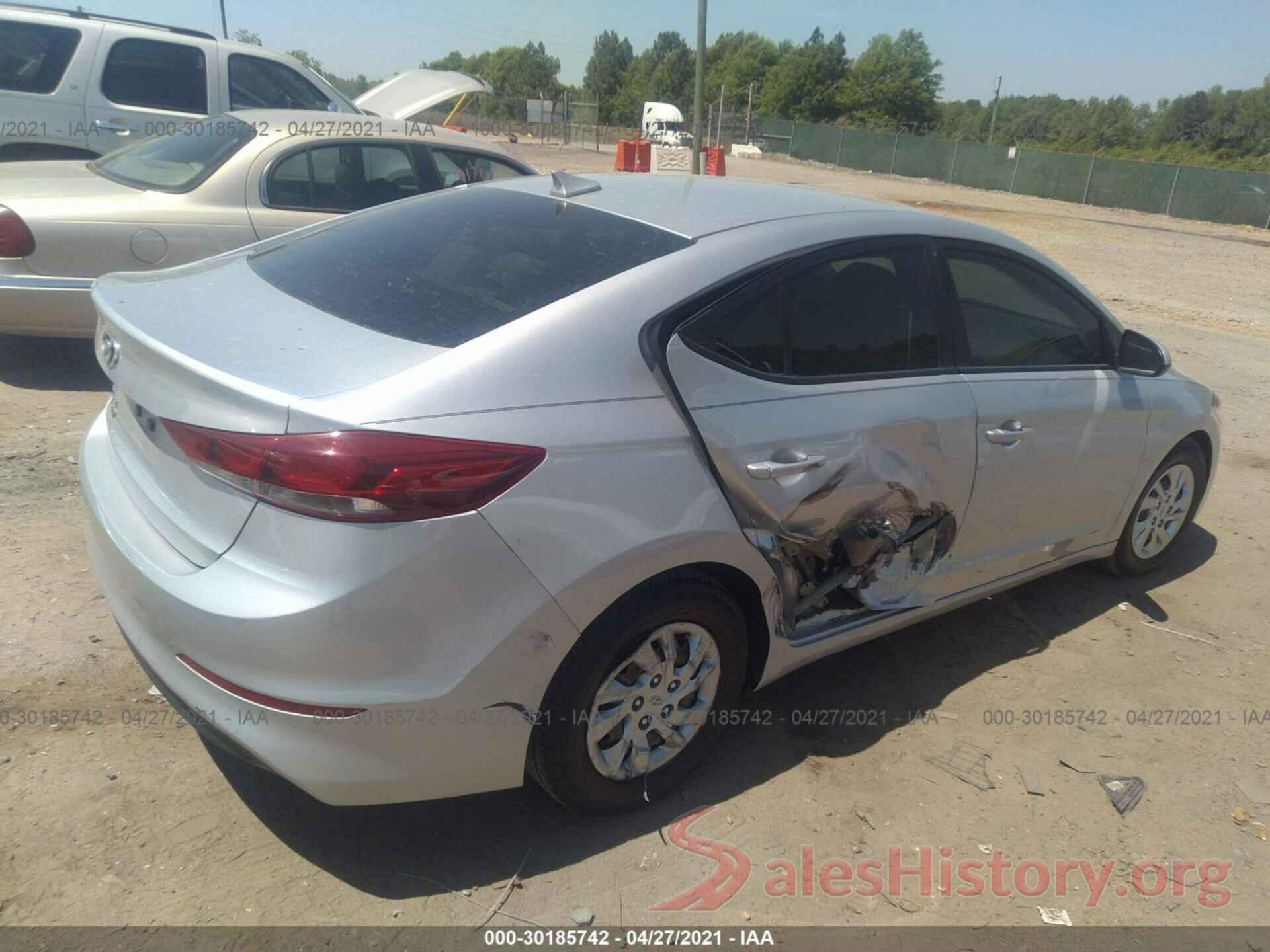 5NPD74LF1HH210349 2017 HYUNDAI ELANTRA