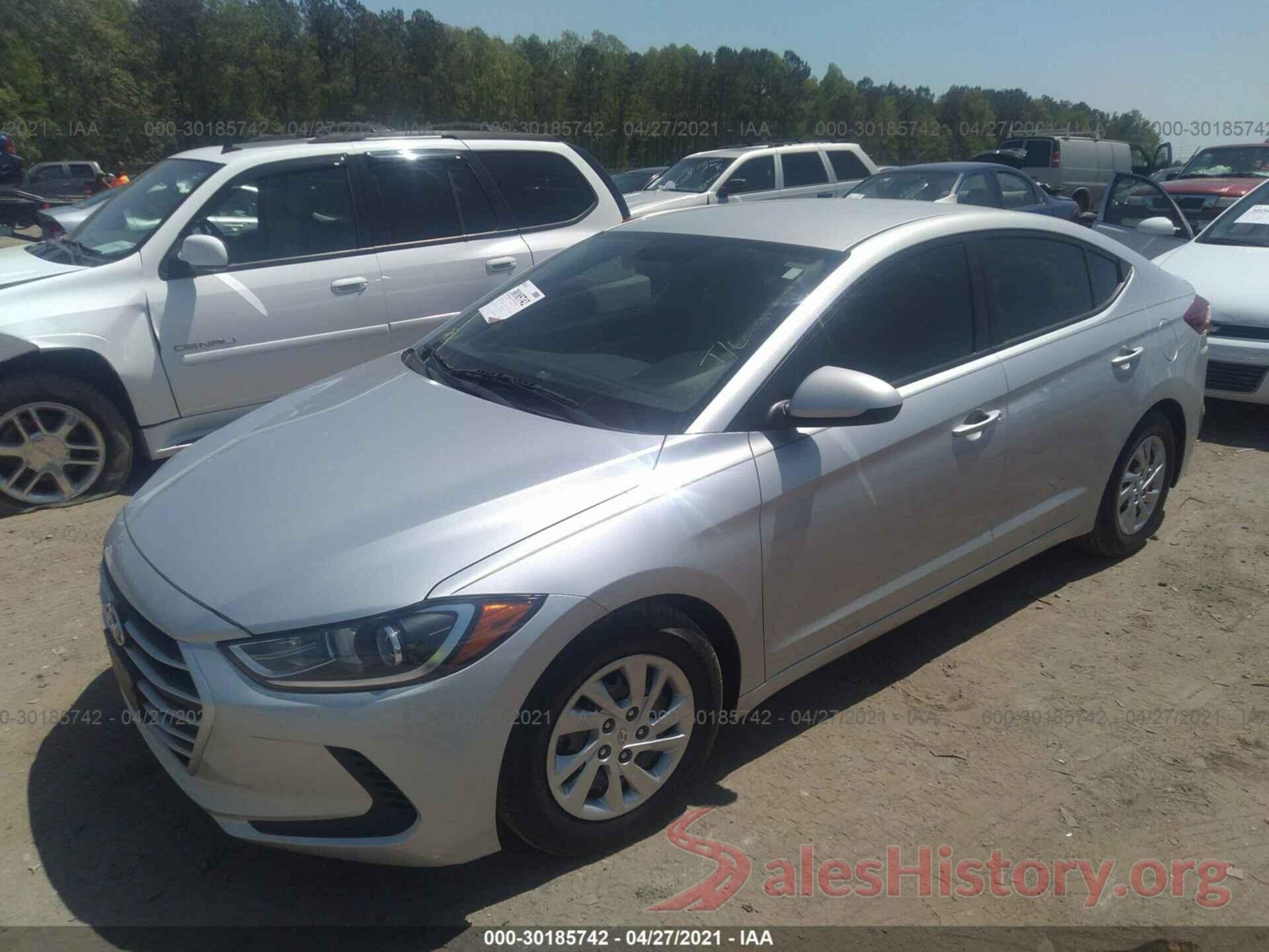 5NPD74LF1HH210349 2017 HYUNDAI ELANTRA