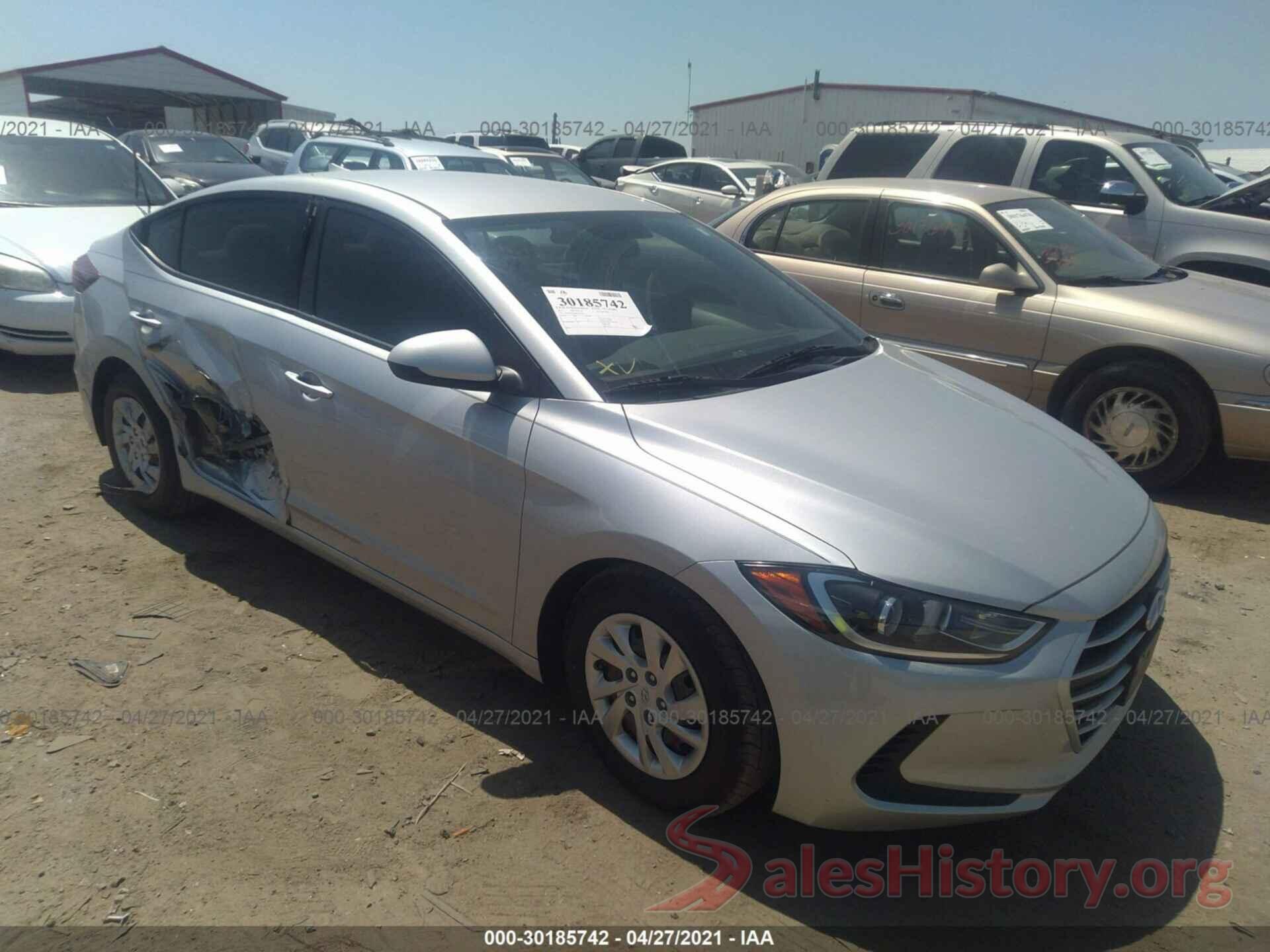 5NPD74LF1HH210349 2017 HYUNDAI ELANTRA