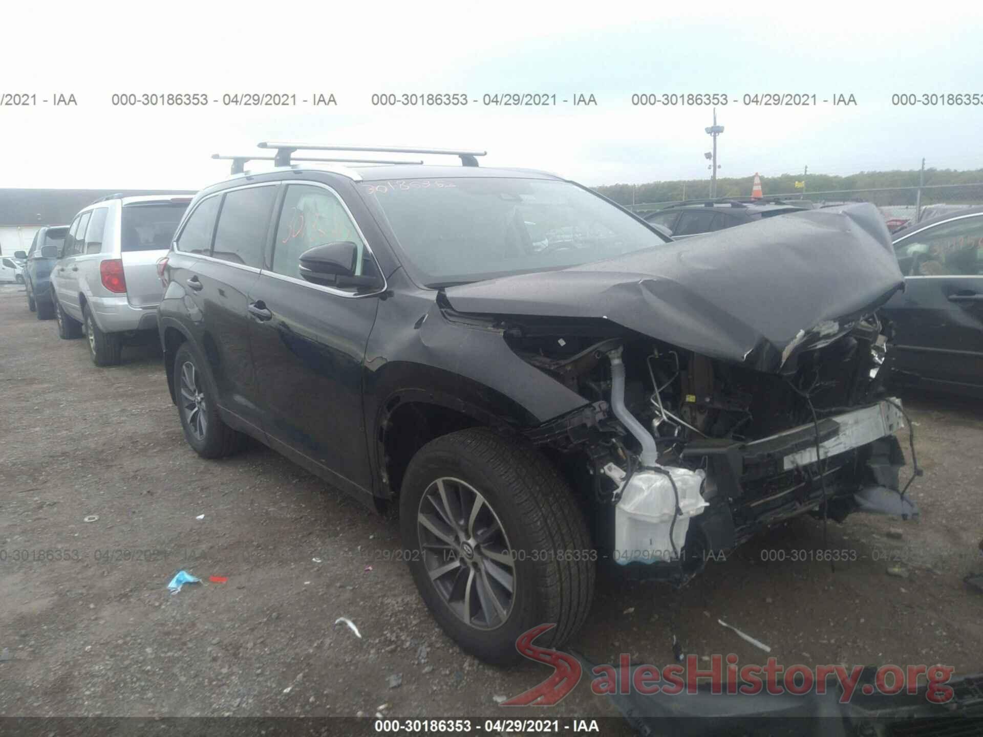 5TDJZRFH7HS390941 2017 TOYOTA HIGHLANDER