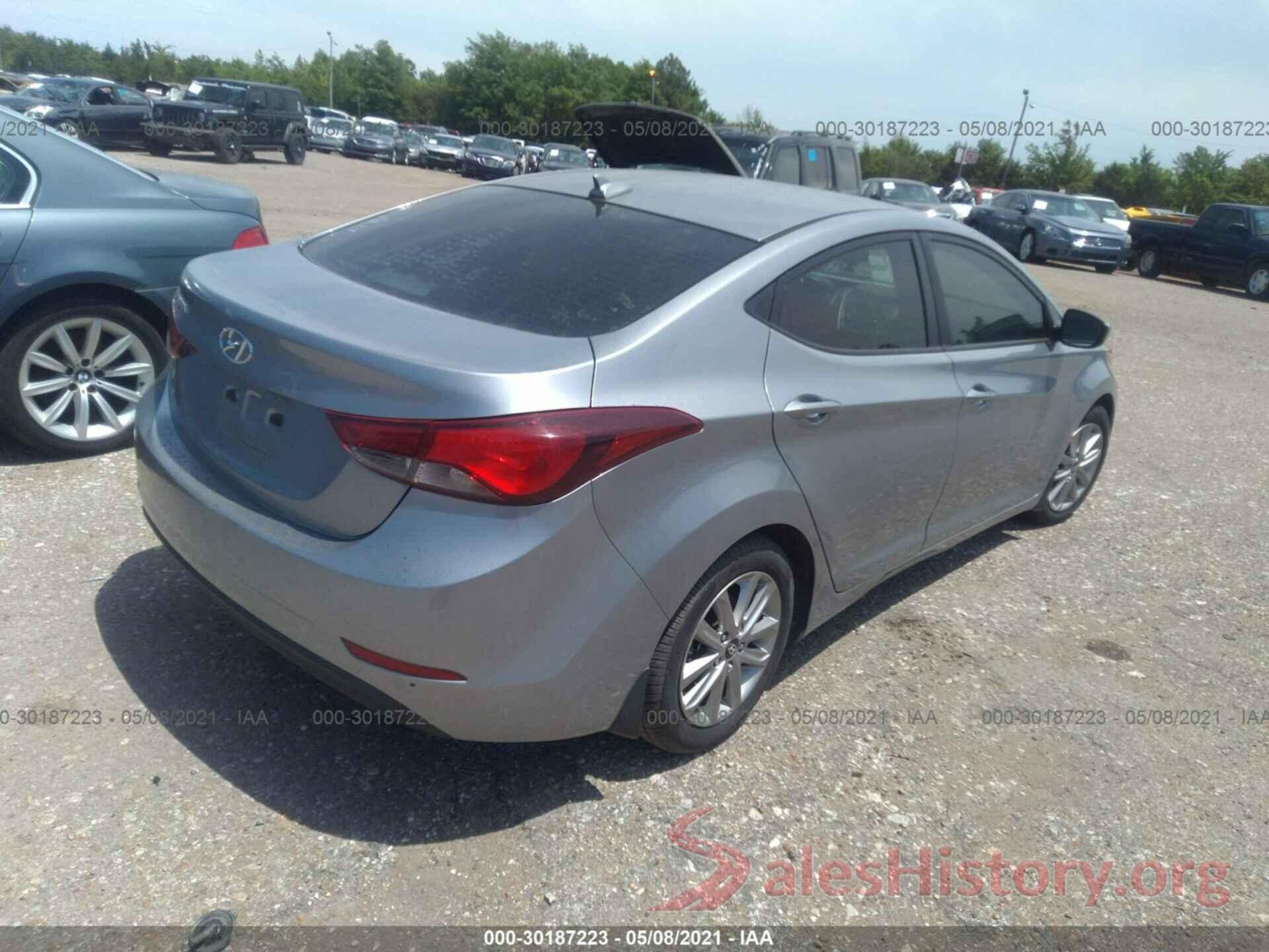 5NPDH4AE6GH725255 2016 HYUNDAI ELANTRA