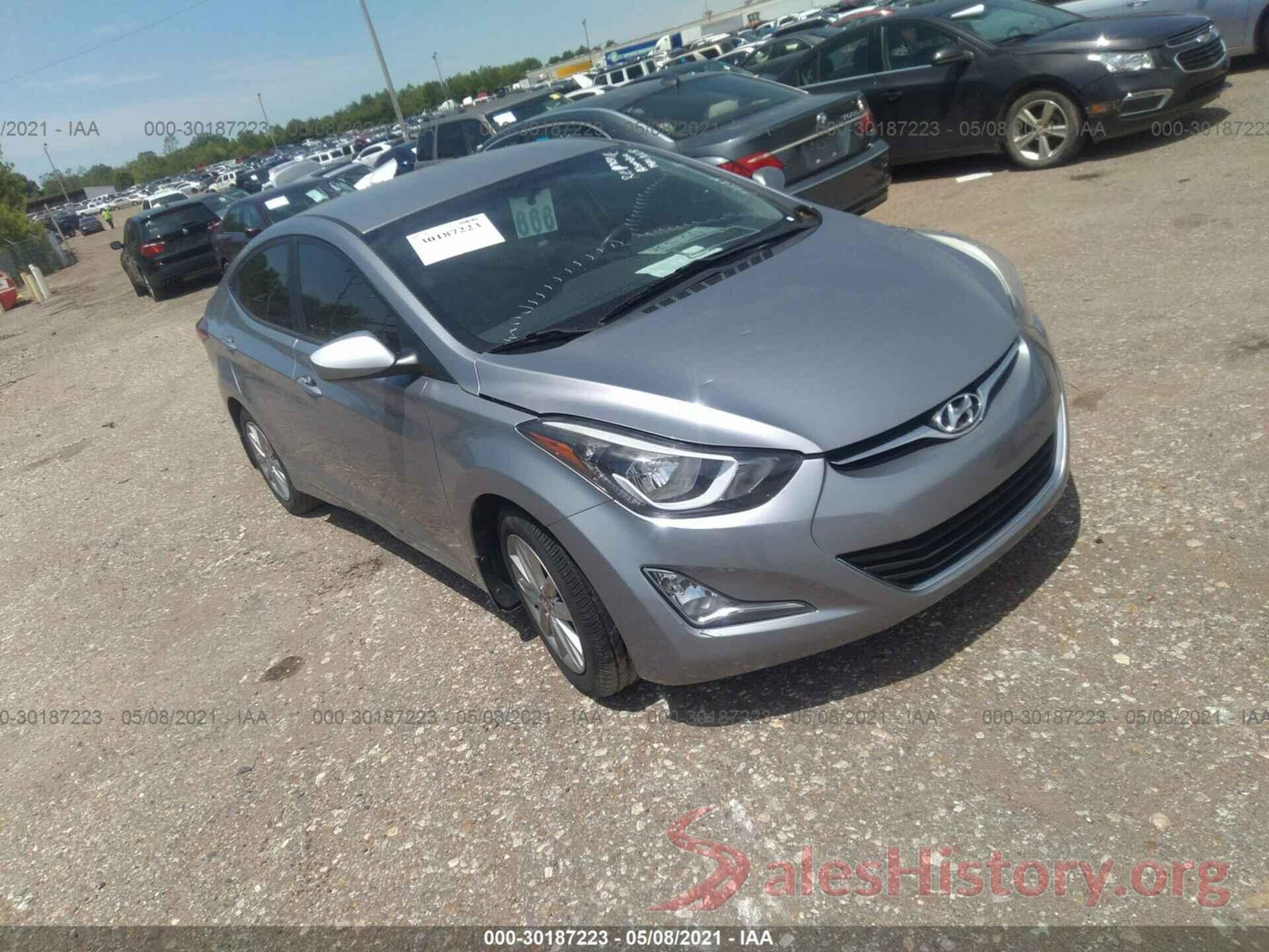 5NPDH4AE6GH725255 2016 HYUNDAI ELANTRA