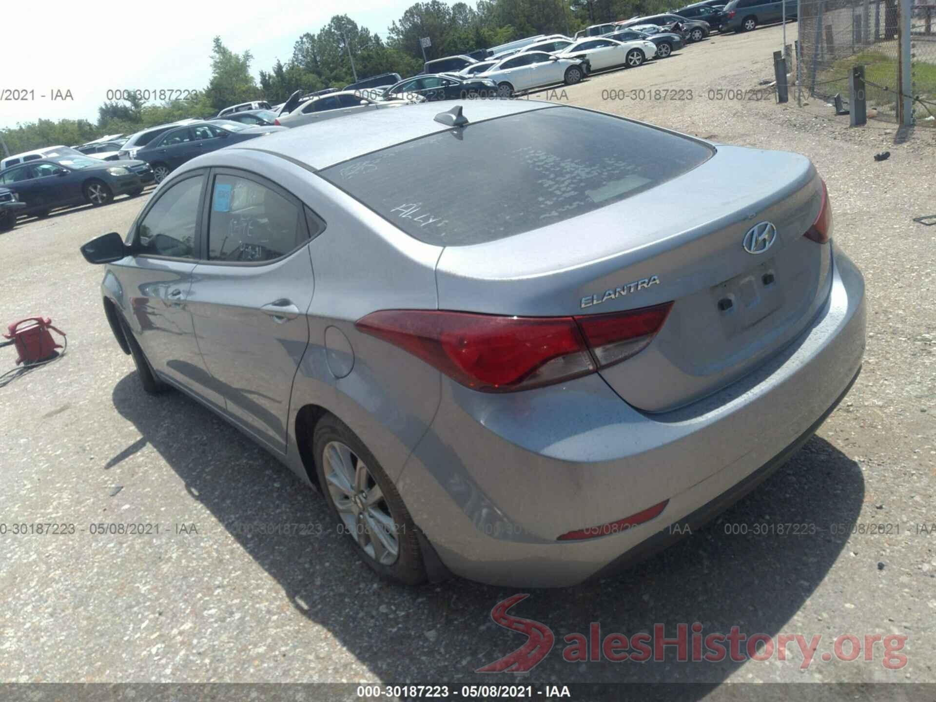 5NPDH4AE6GH725255 2016 HYUNDAI ELANTRA