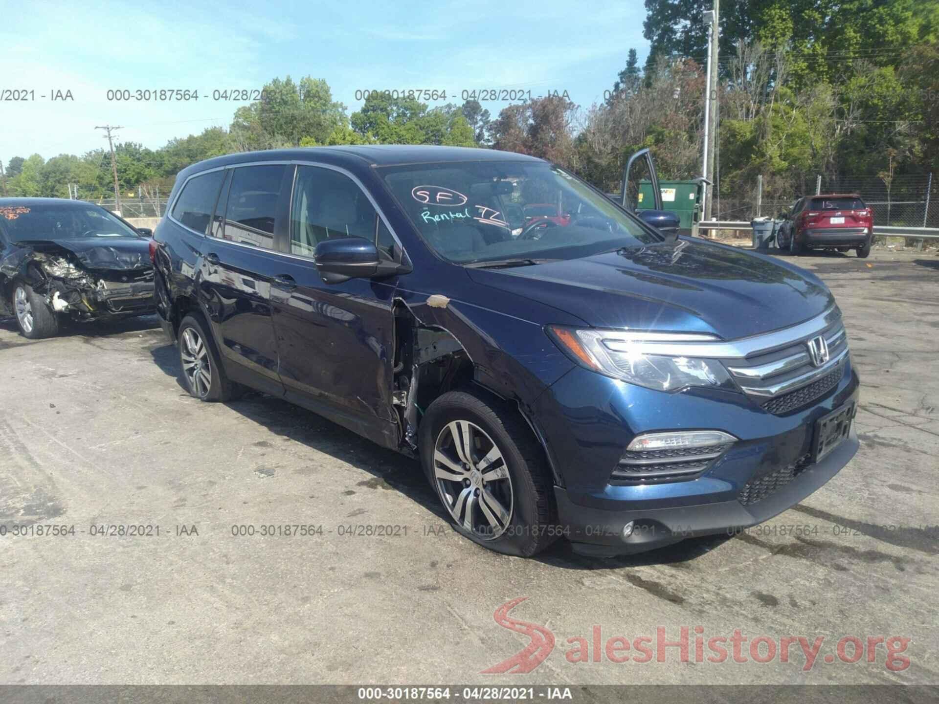 5FNYF6H52GB096083 2016 HONDA PILOT