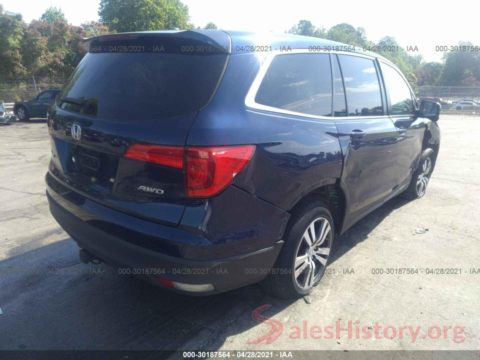 5FNYF6H52GB096083 2016 HONDA PILOT