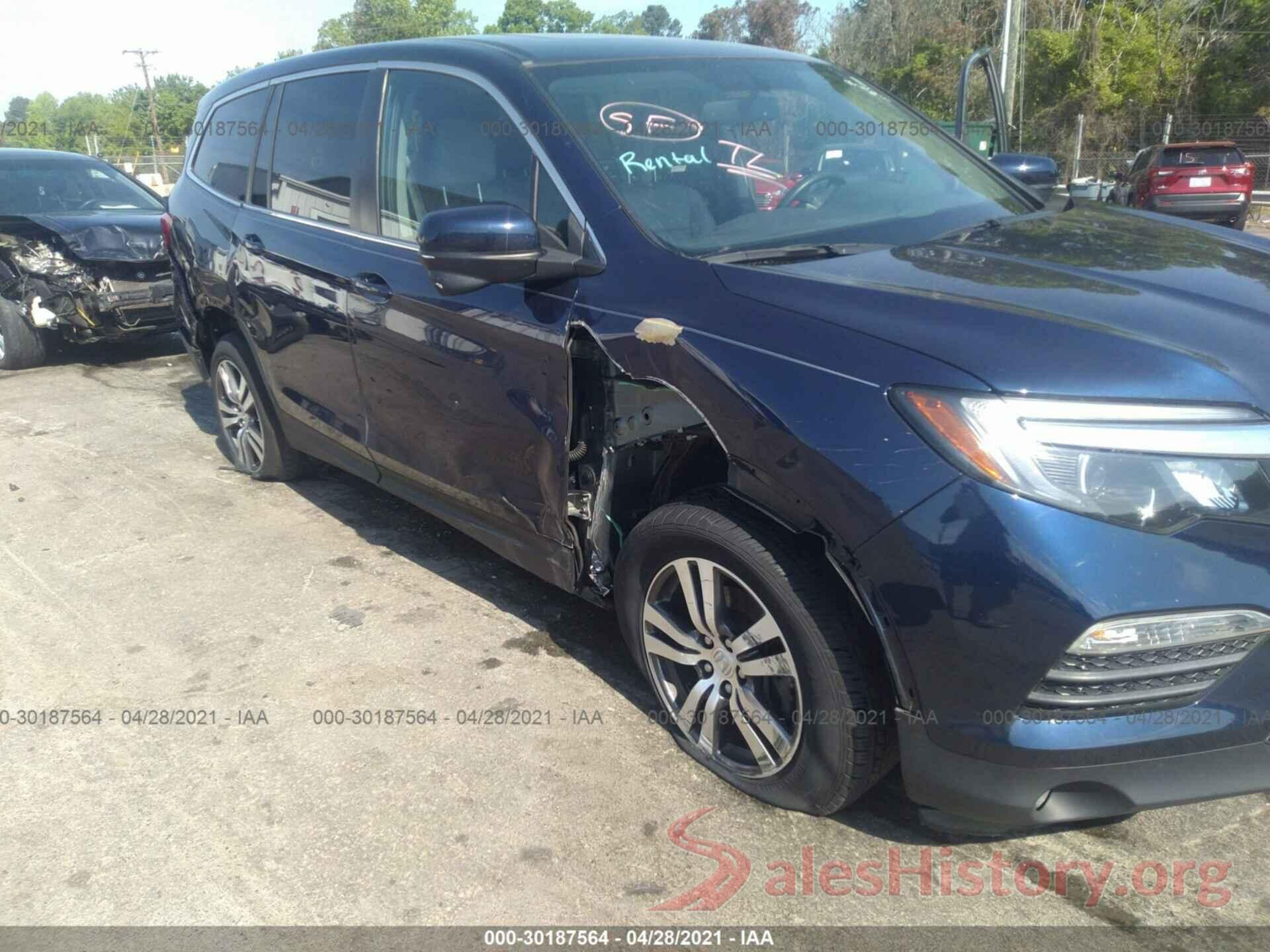 5FNYF6H52GB096083 2016 HONDA PILOT