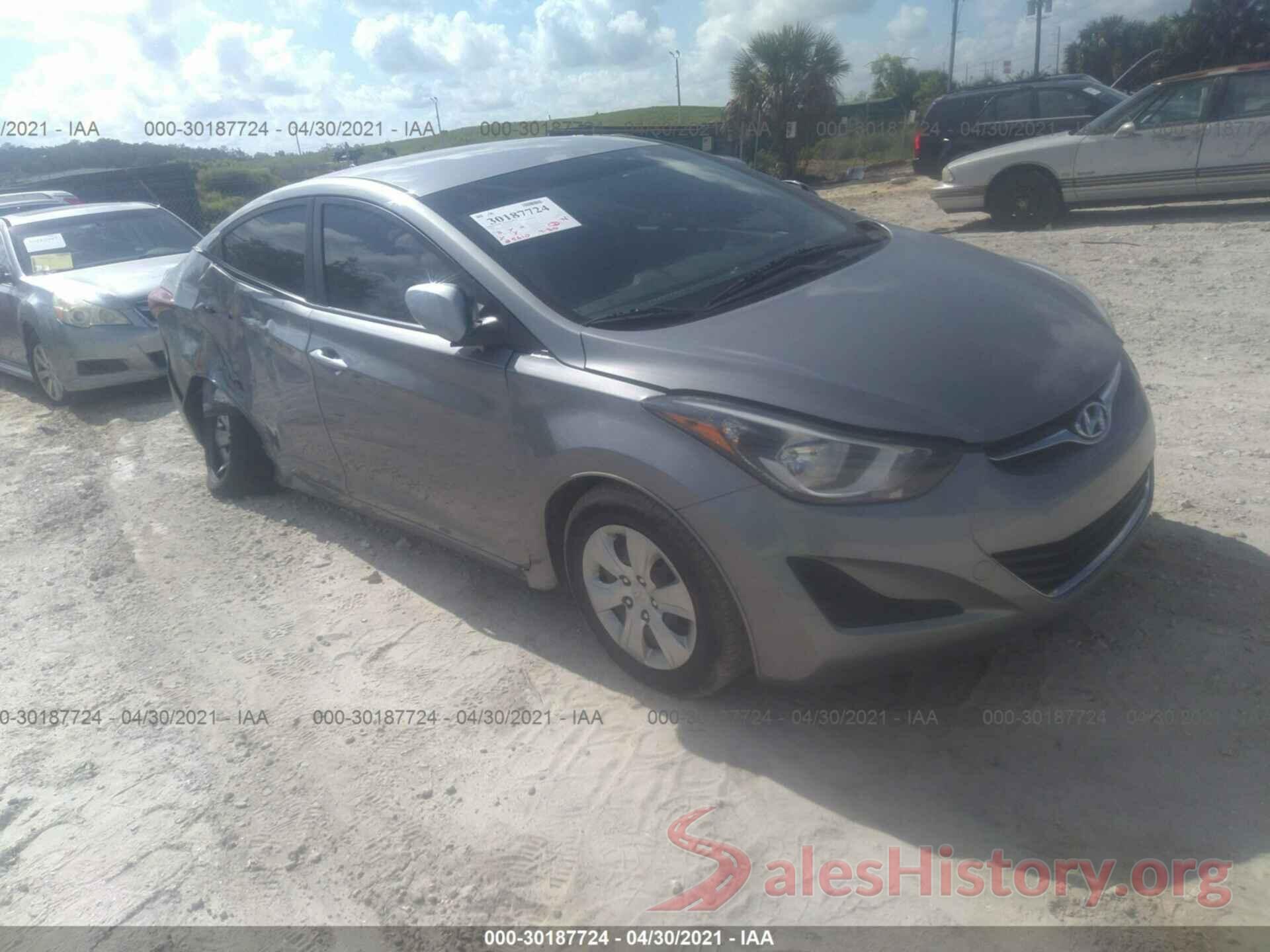 KMHDH4AE7GU486283 2016 HYUNDAI ELANTRA