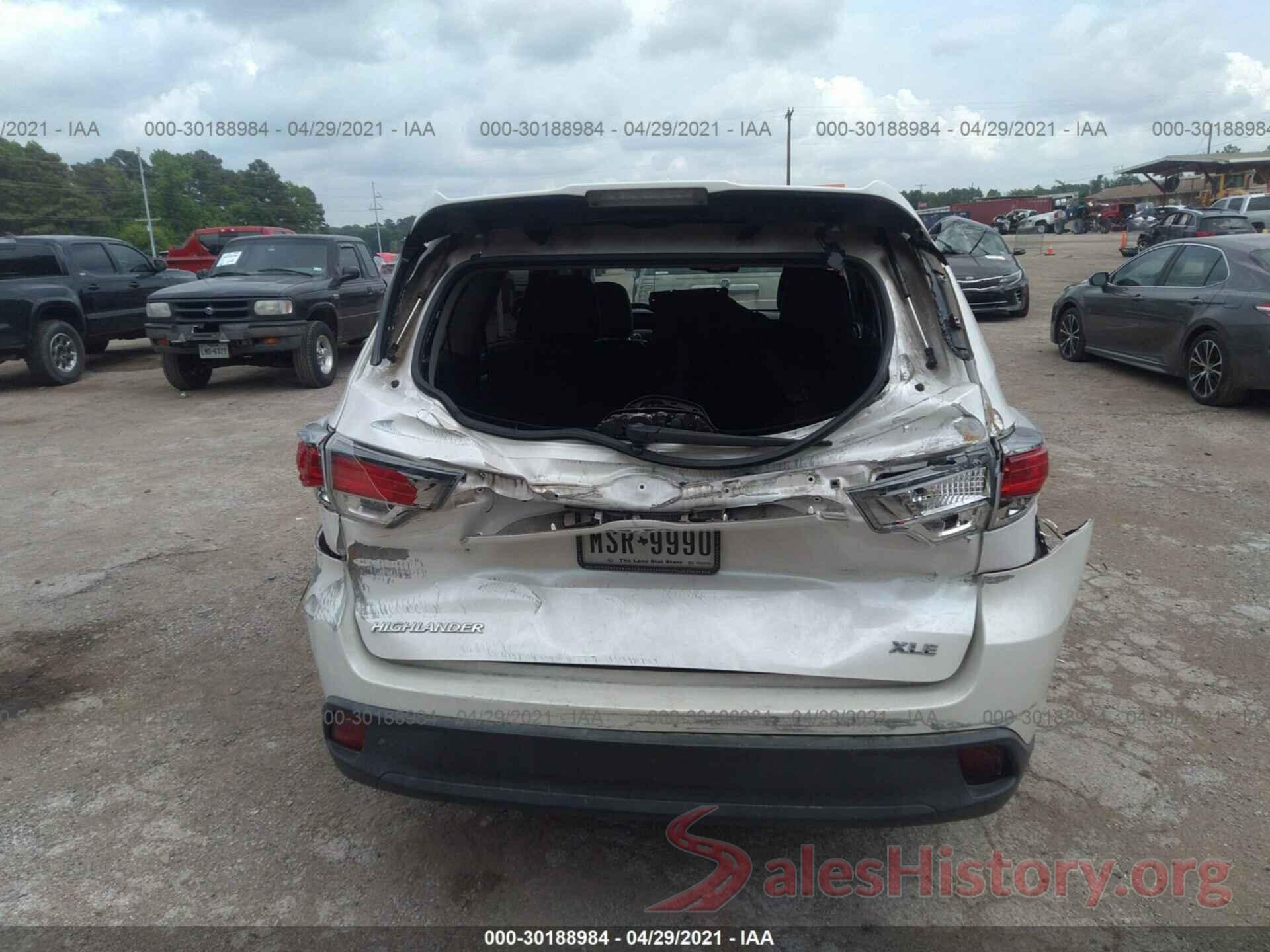 5TDKKRFH2GS161767 2016 TOYOTA HIGHLANDER