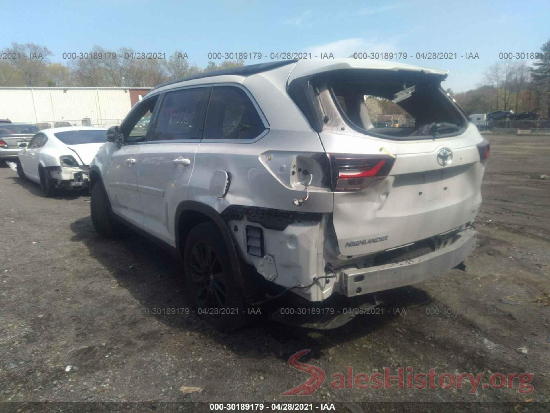 5TDJZRFHXKS579221 2019 TOYOTA HIGHLANDER