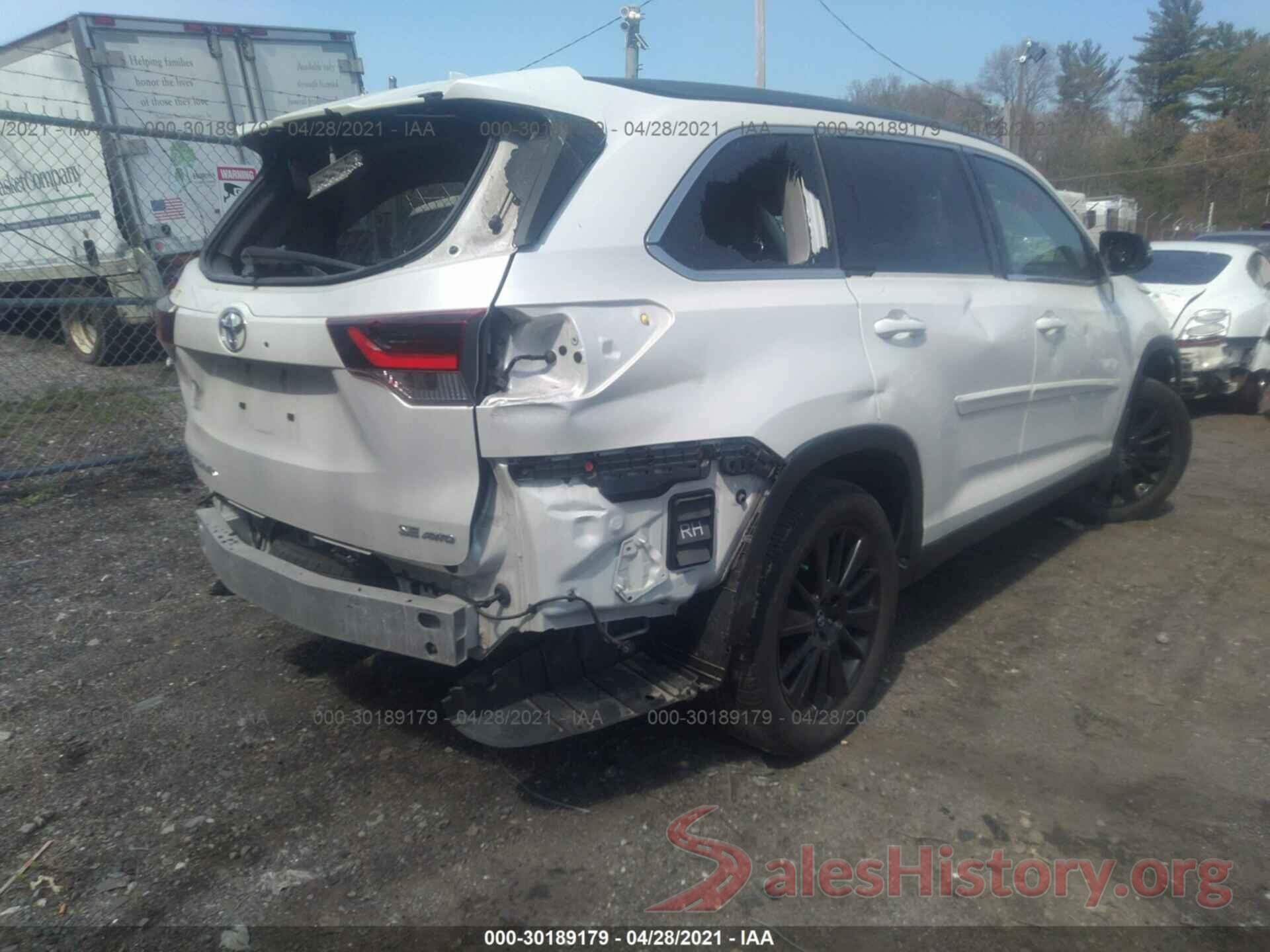 5TDJZRFHXKS579221 2019 TOYOTA HIGHLANDER