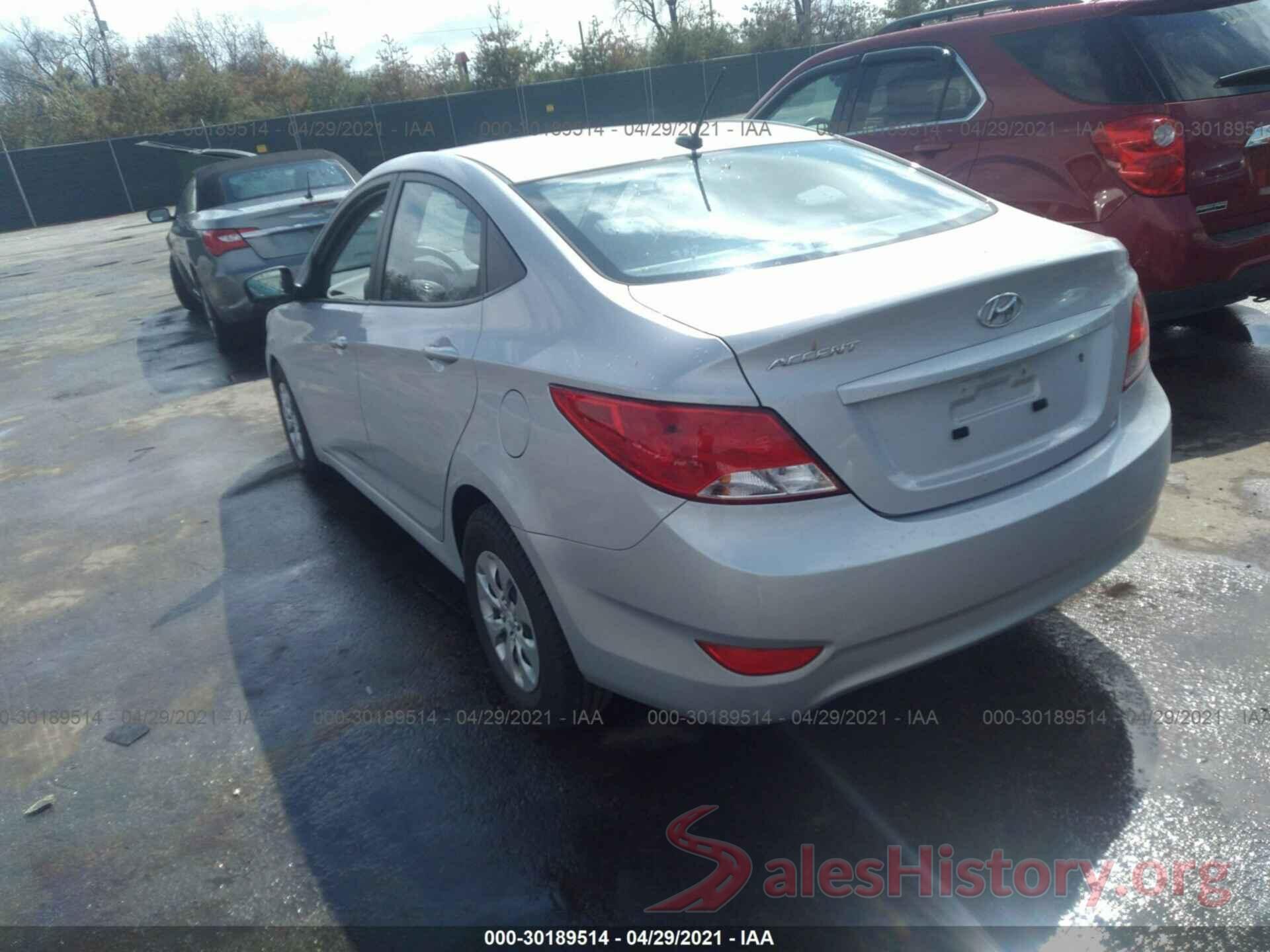 KMHCT4AE5GU082795 2016 HYUNDAI ACCENT