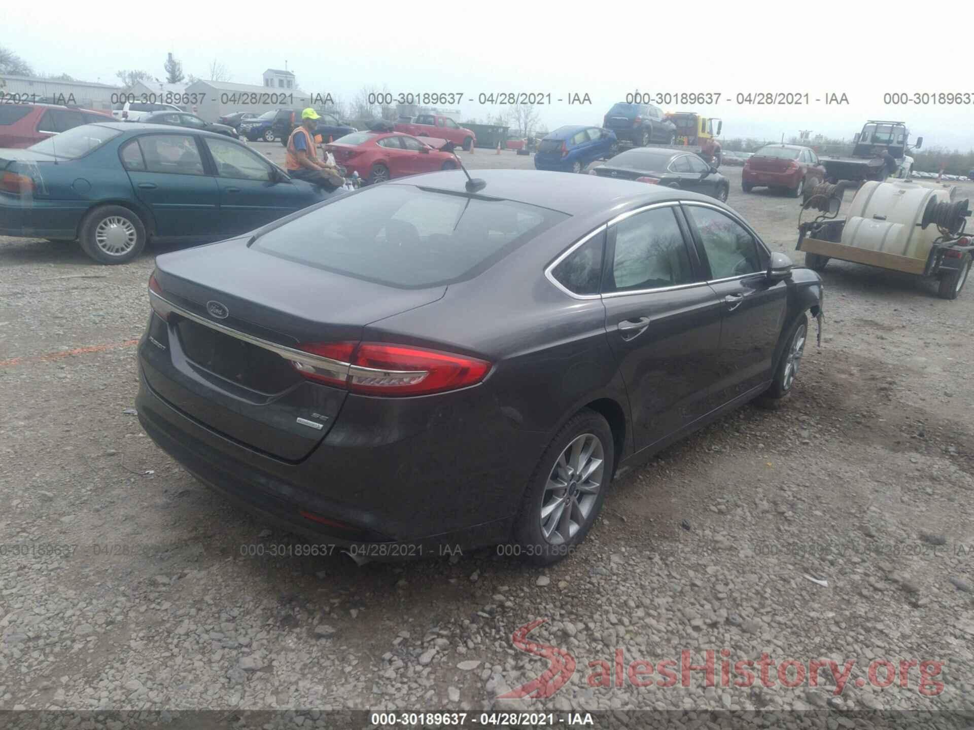 3FA6P0HD4HR341822 2017 FORD FUSION