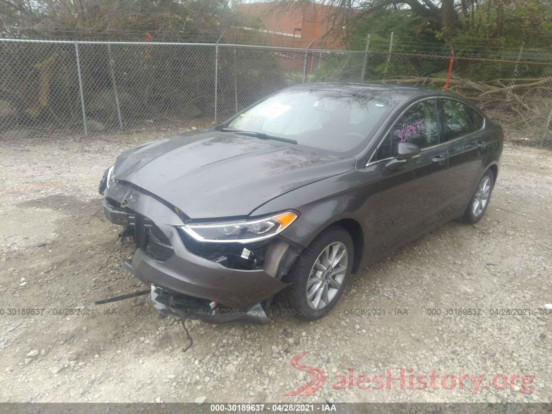 3FA6P0HD4HR341822 2017 FORD FUSION