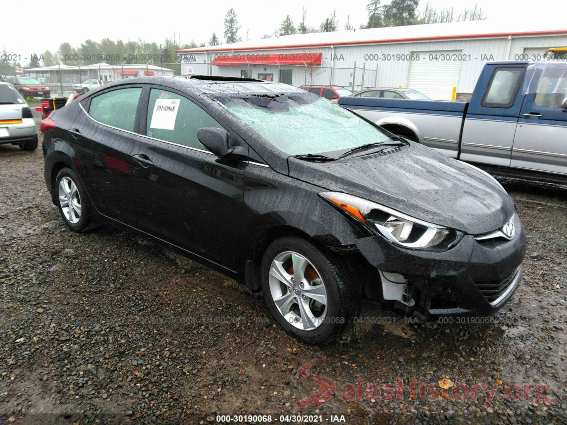 5NPDH4AE3GH677603 2016 HYUNDAI ELANTRA