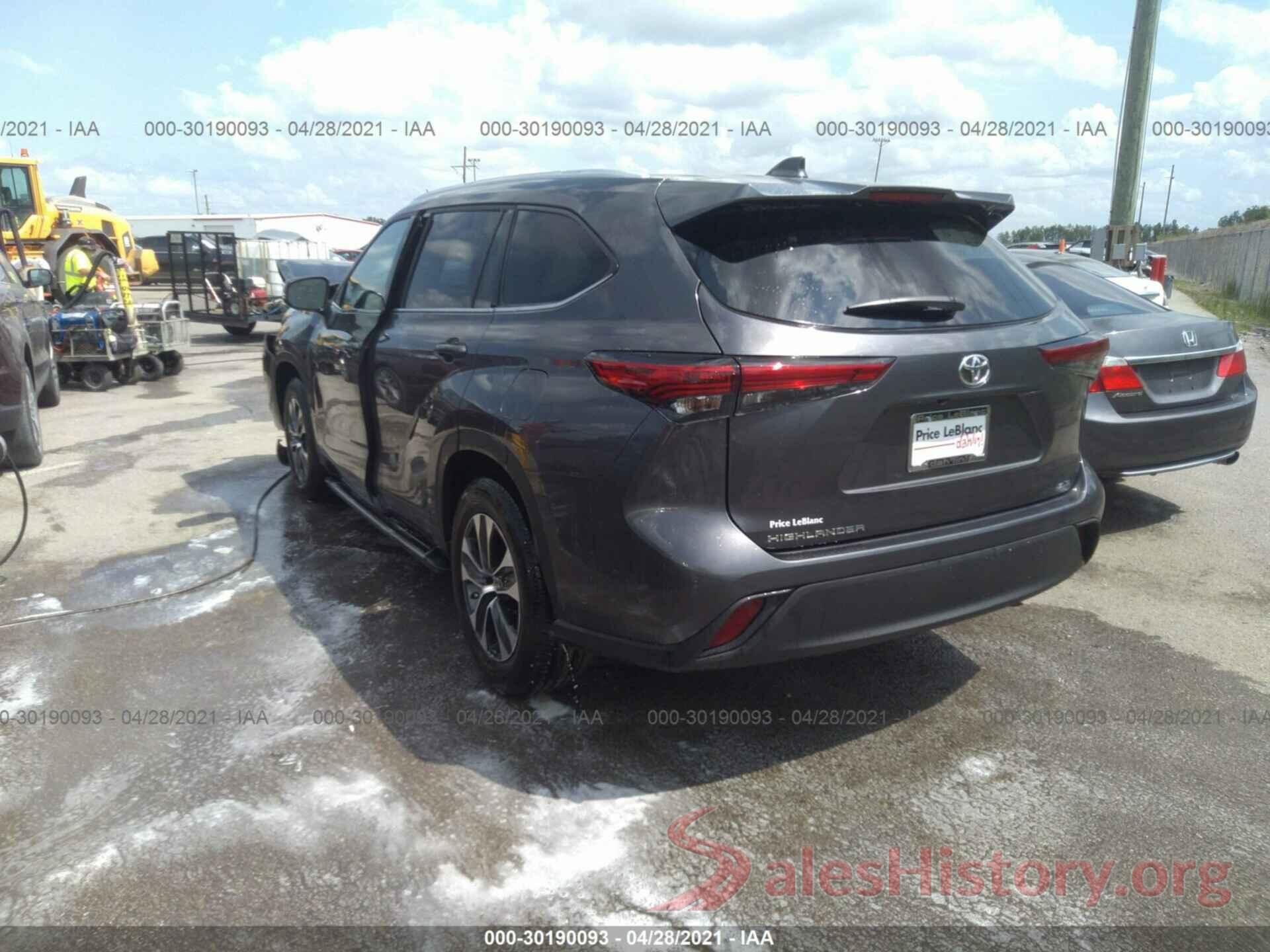 5TDGZRAH4MS524607 2021 TOYOTA HIGHLANDER