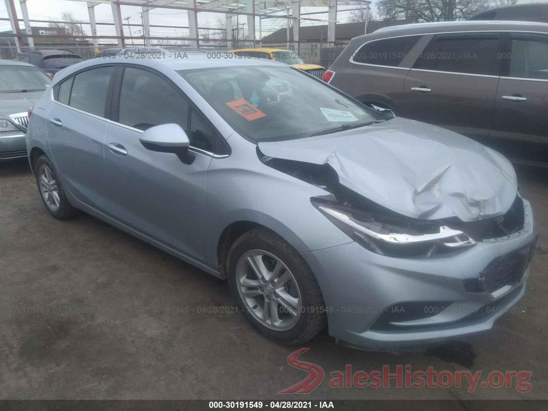 3G1BE6SM1JS599619 2018 CHEVROLET CRUZE