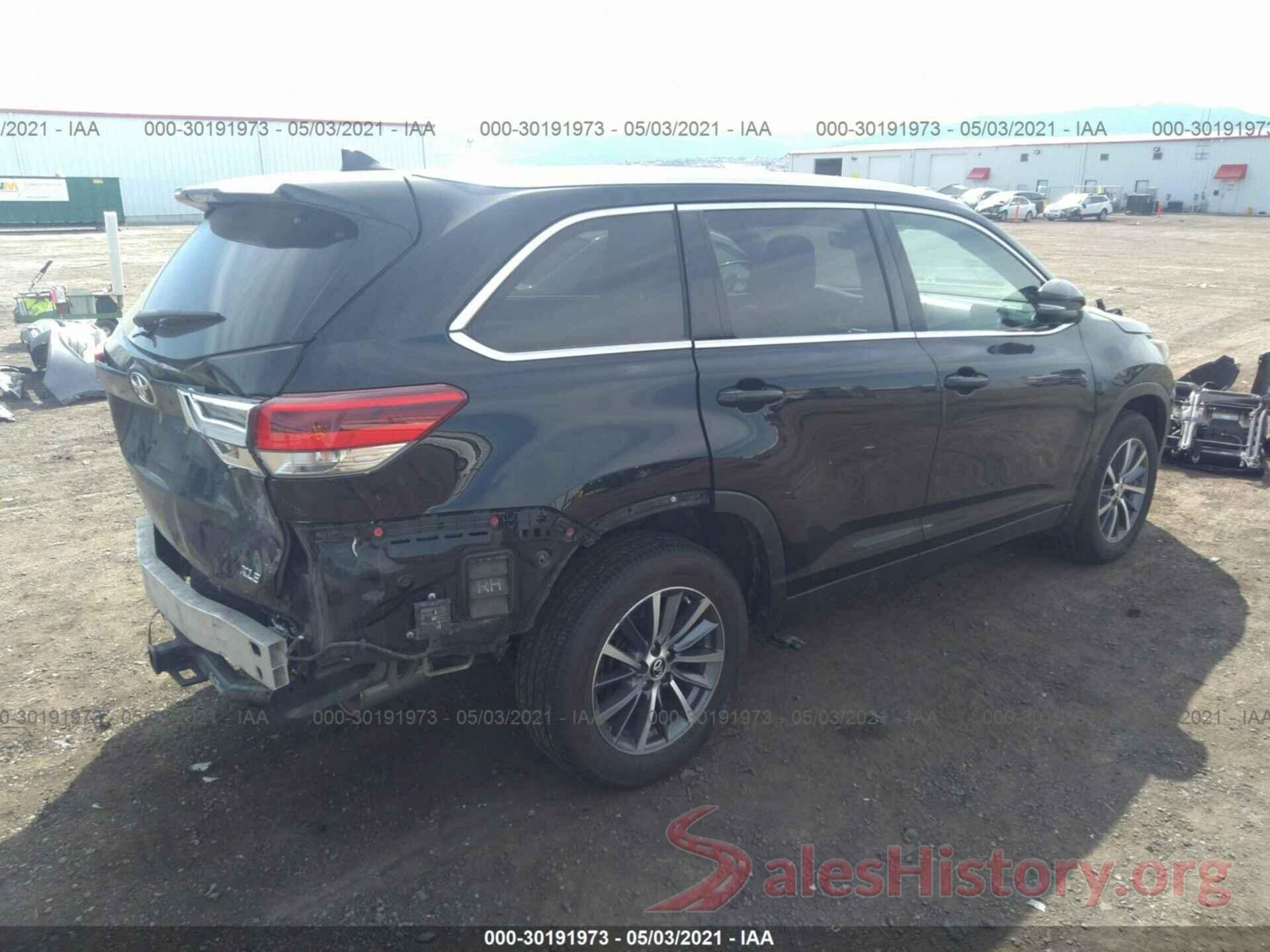 5TDKZRFH3KS558148 2019 TOYOTA HIGHLANDER