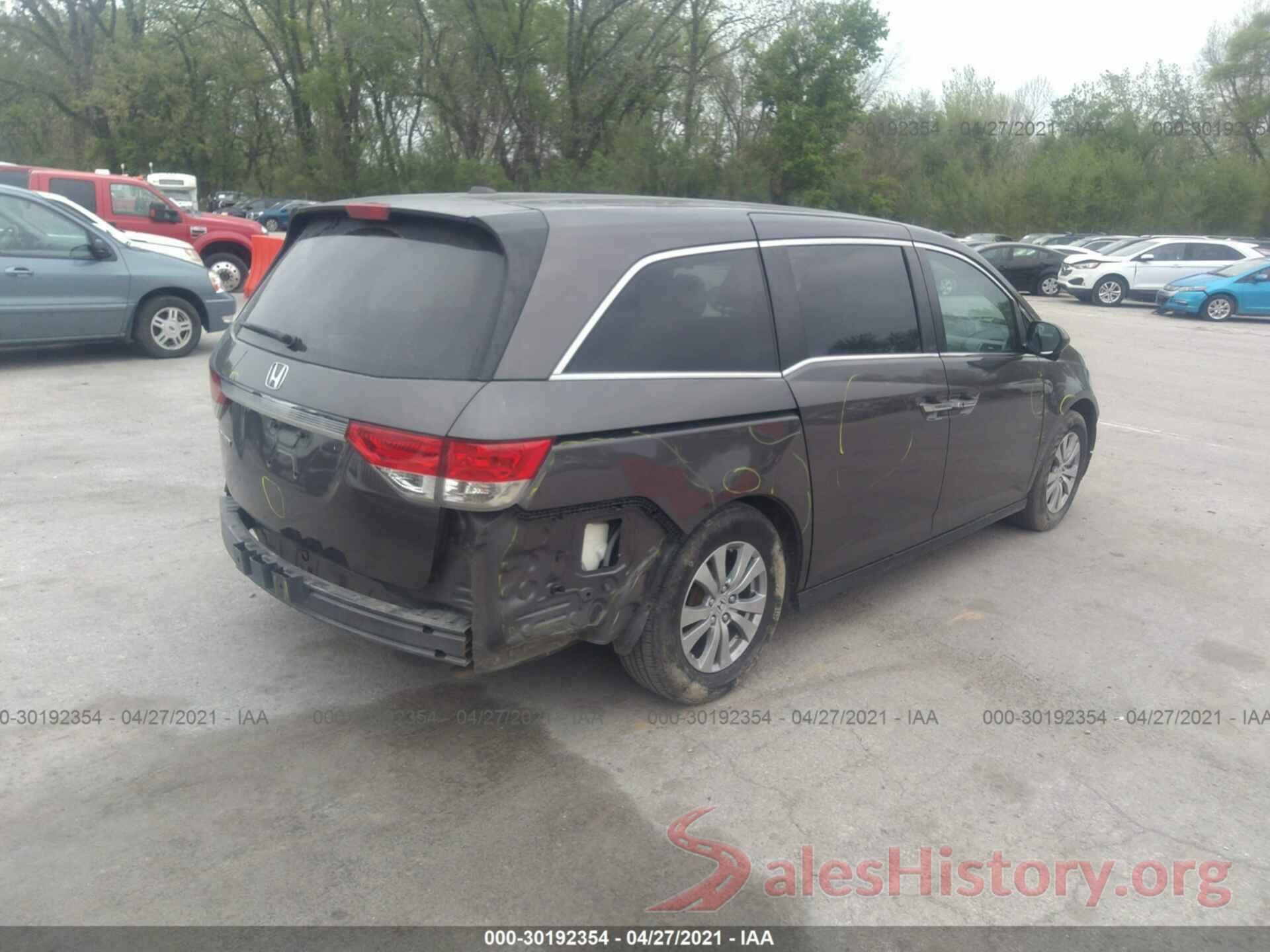 5FNRL5H6XGB109436 2016 HONDA ODYSSEY