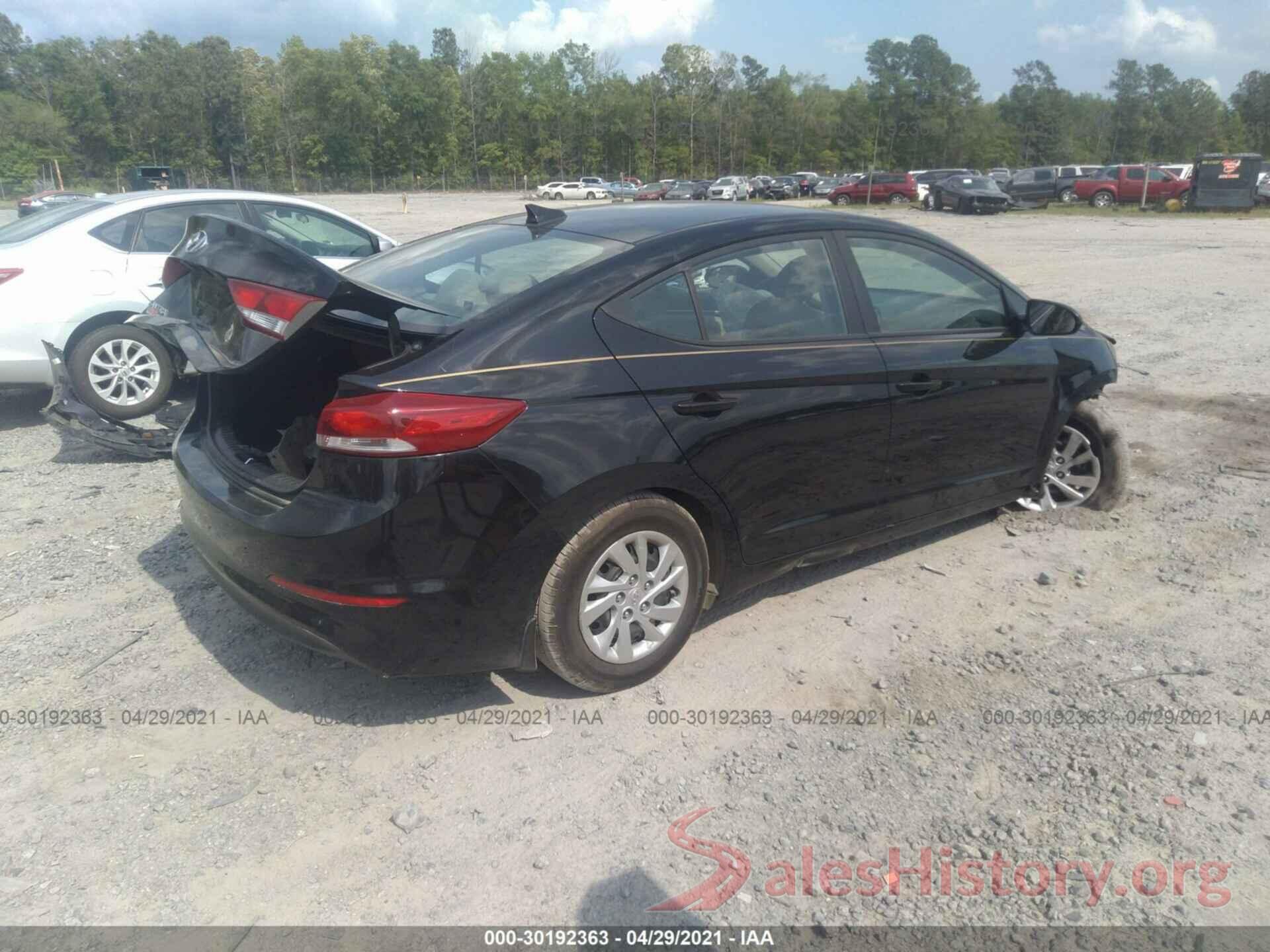 KMHD74LF4HU120534 2017 HYUNDAI ELANTRA