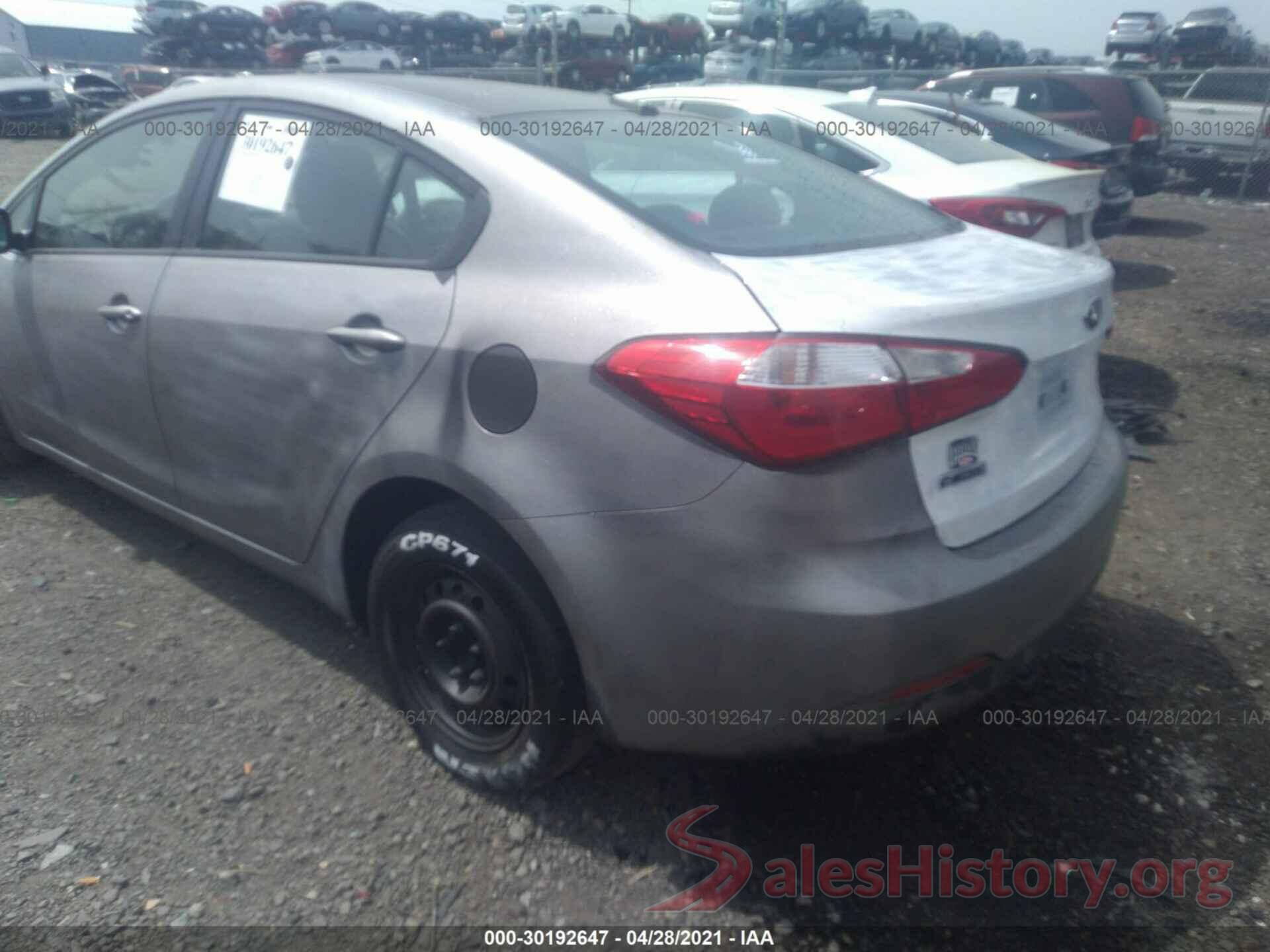 KNAFX4A63G5532675 2016 KIA FORTE