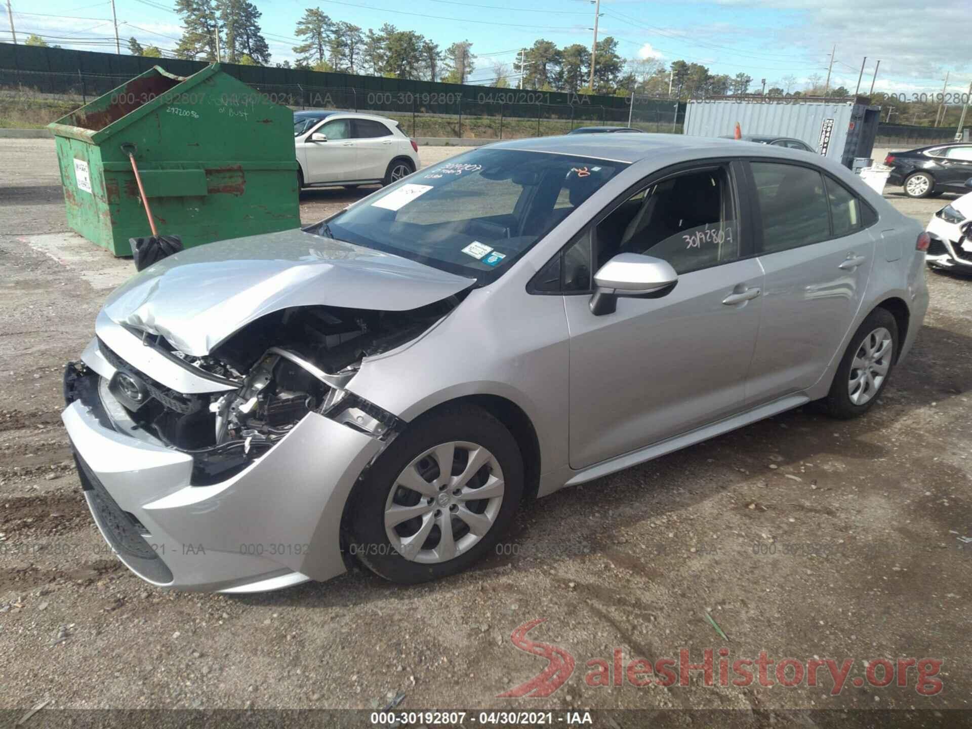 JTDEPMAE1MJ143509 2021 TOYOTA COROLLA