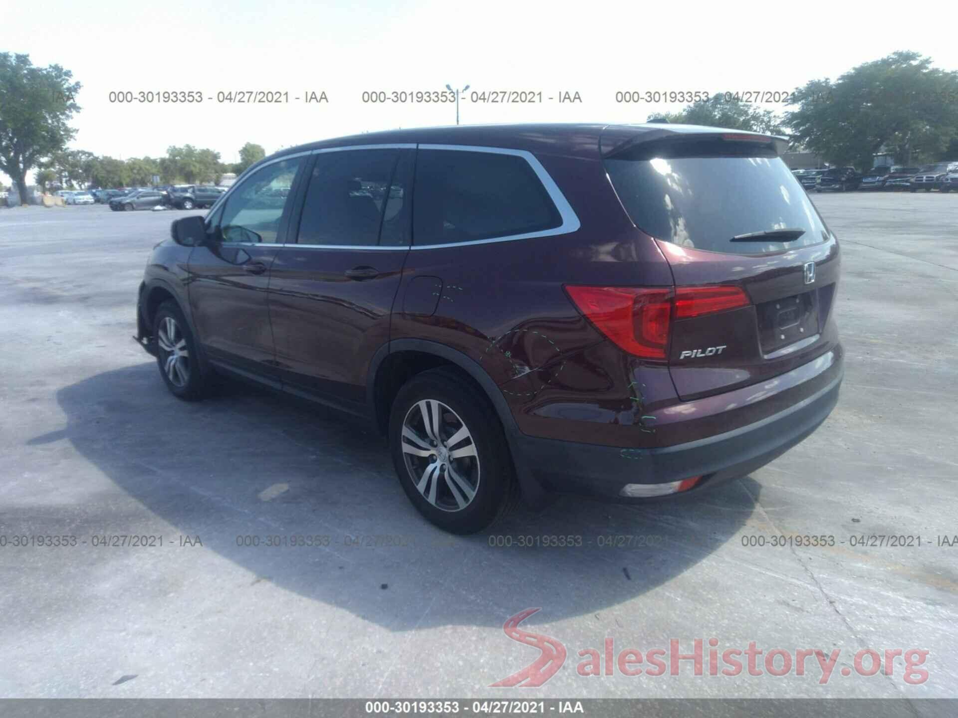 5FNYF5H5XHB037293 2017 HONDA PILOT