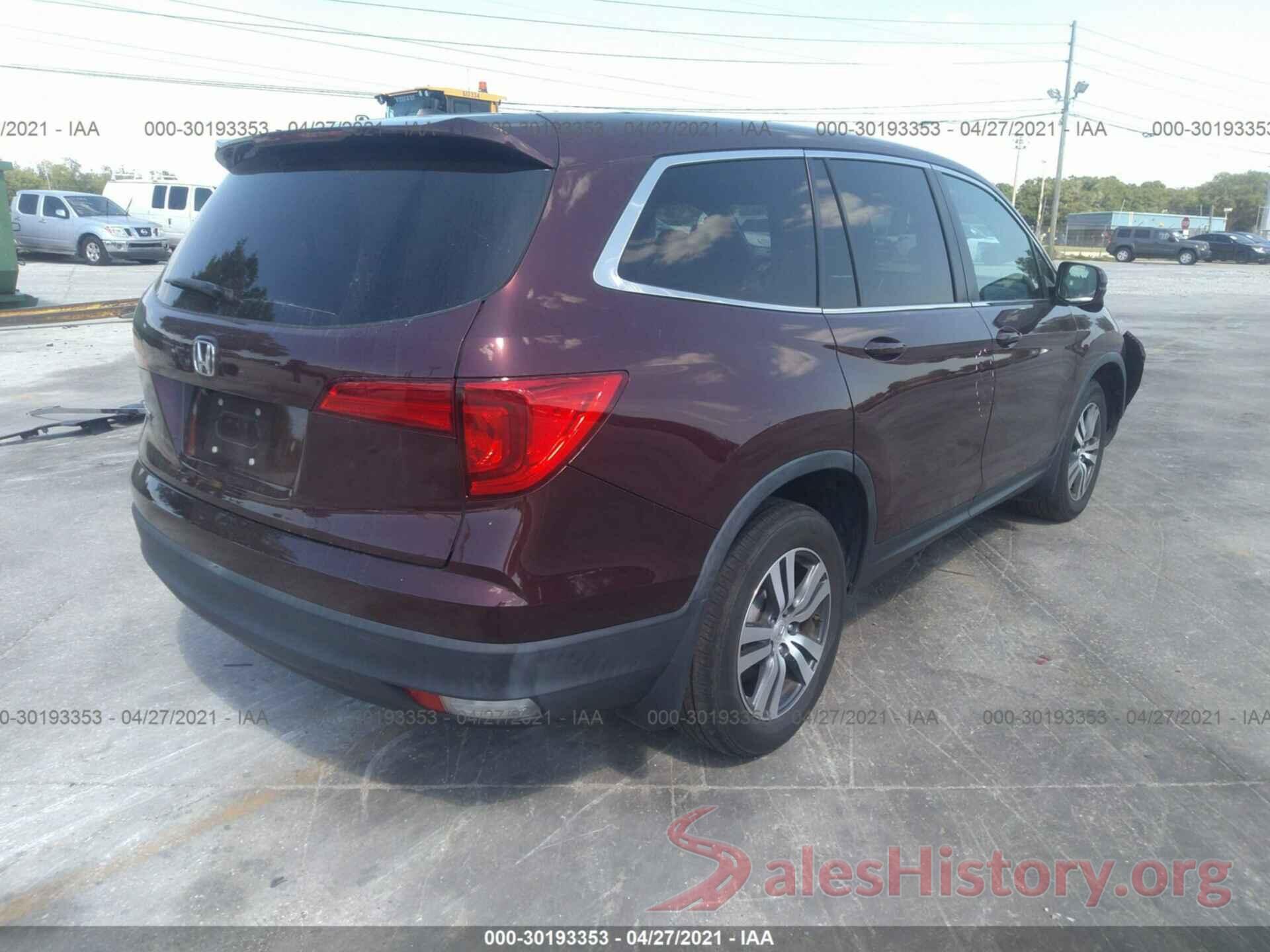 5FNYF5H5XHB037293 2017 HONDA PILOT