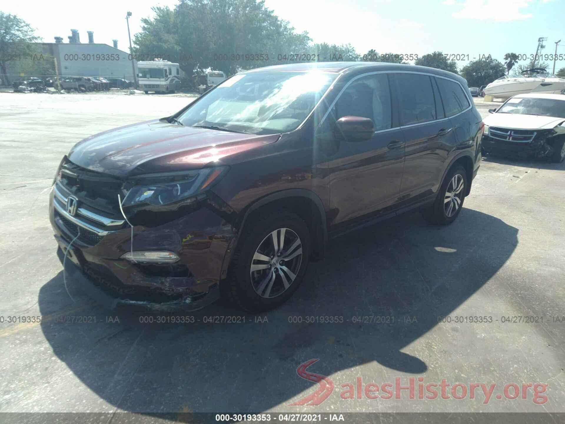 5FNYF5H5XHB037293 2017 HONDA PILOT