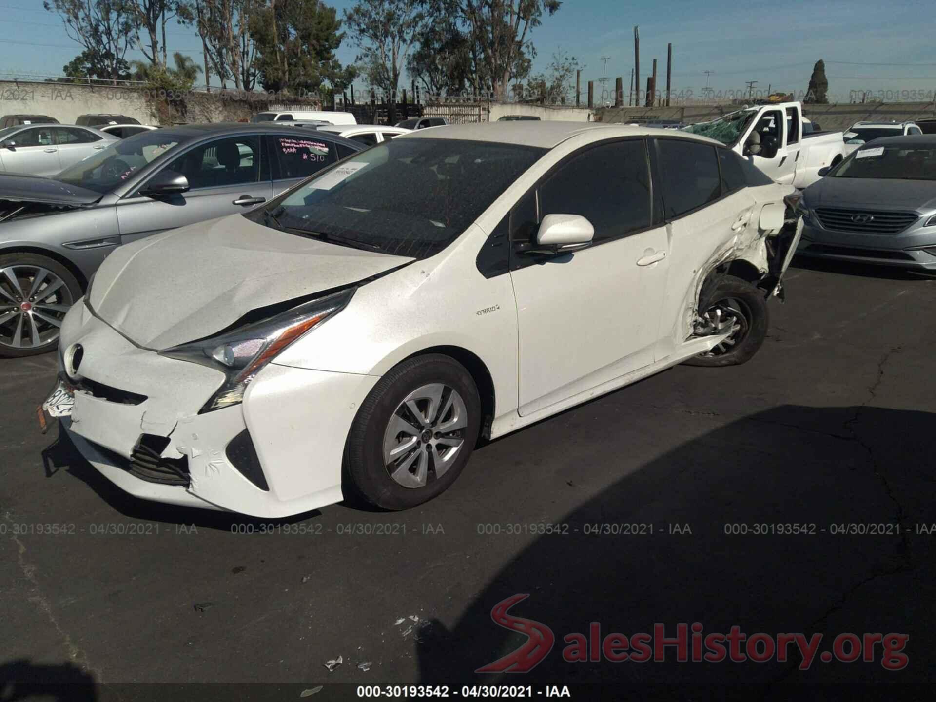 JTDKBRFU6H3560312 2017 TOYOTA PRIUS