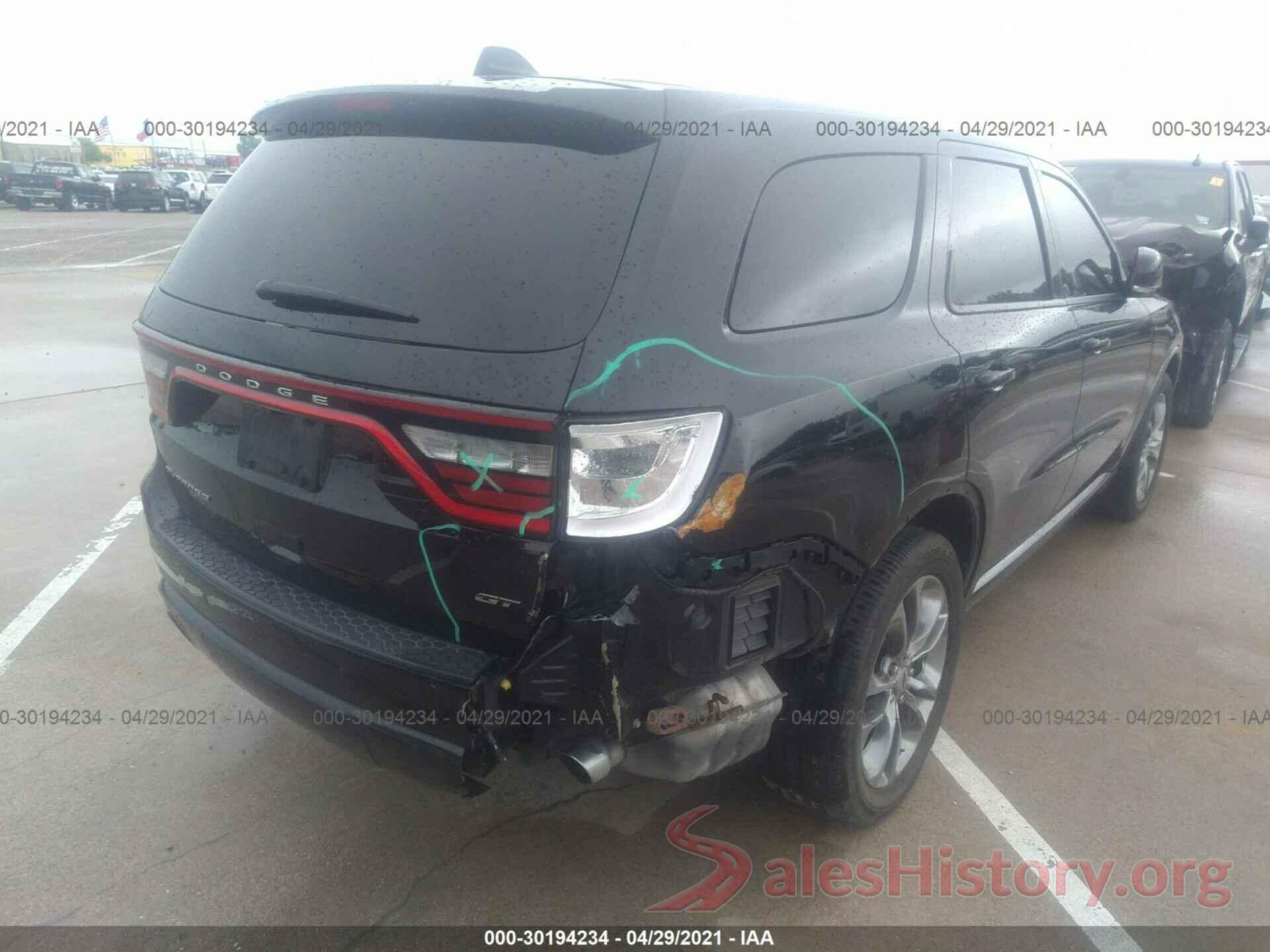 1C4RDHDG4KC769491 2019 DODGE DURANGO