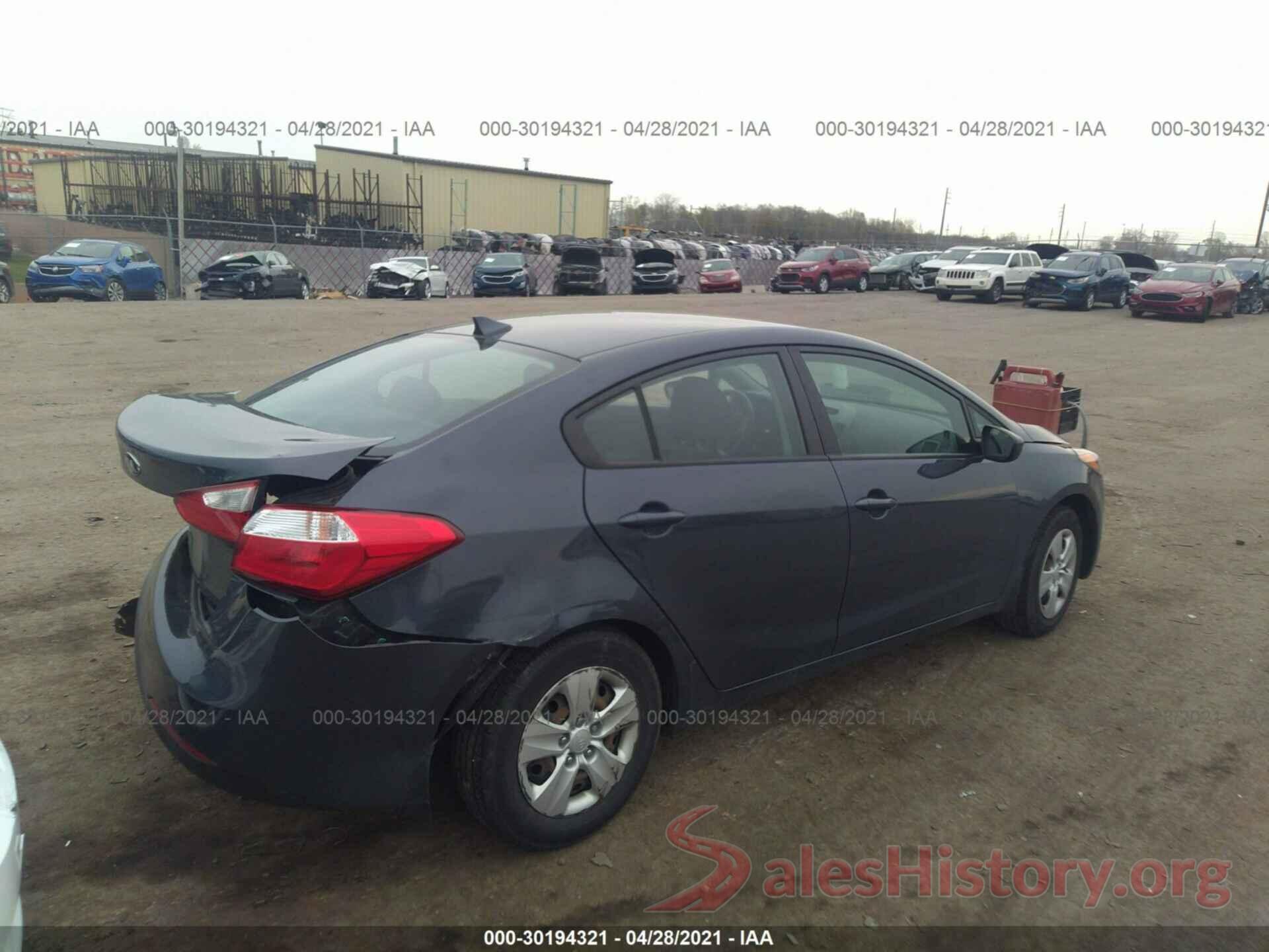 KNAFK4A69G5475431 2016 KIA FORTE