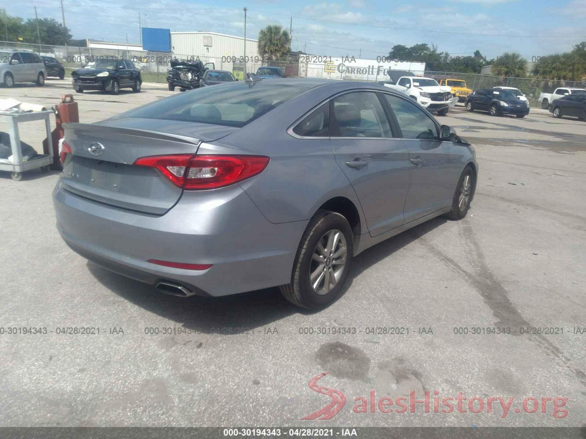 5NPE24AF0HH572727 2017 HYUNDAI SONATA