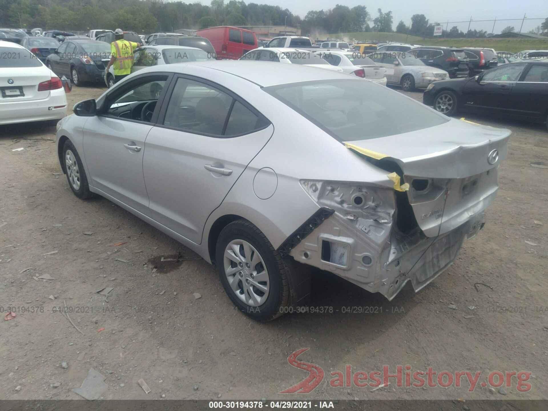 5NPD74LF4JH345444 2018 HYUNDAI ELANTRA