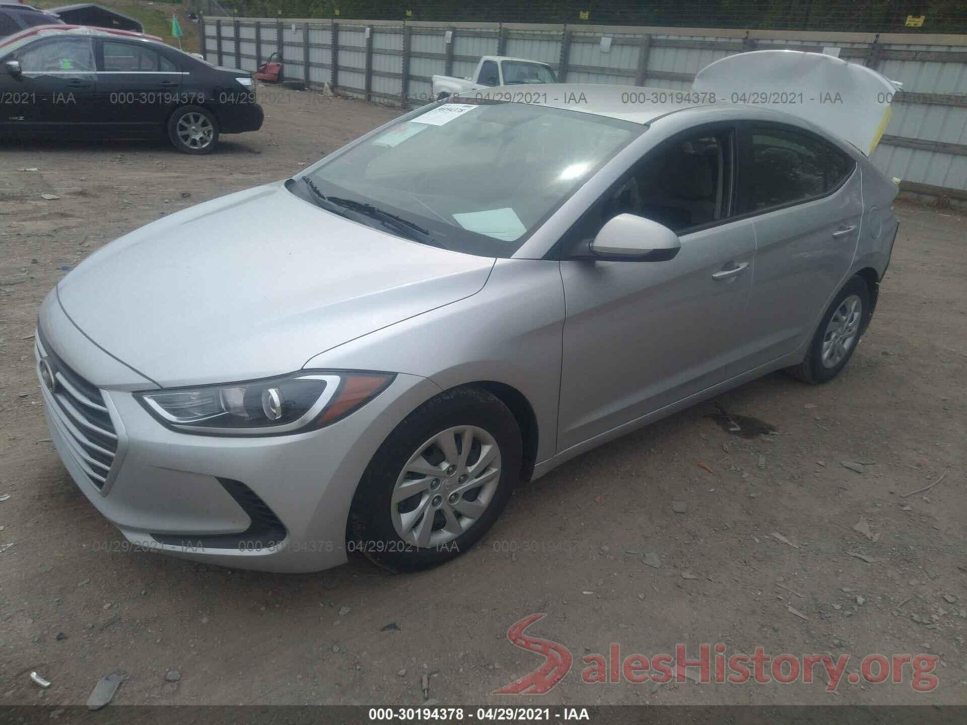 5NPD74LF4JH345444 2018 HYUNDAI ELANTRA