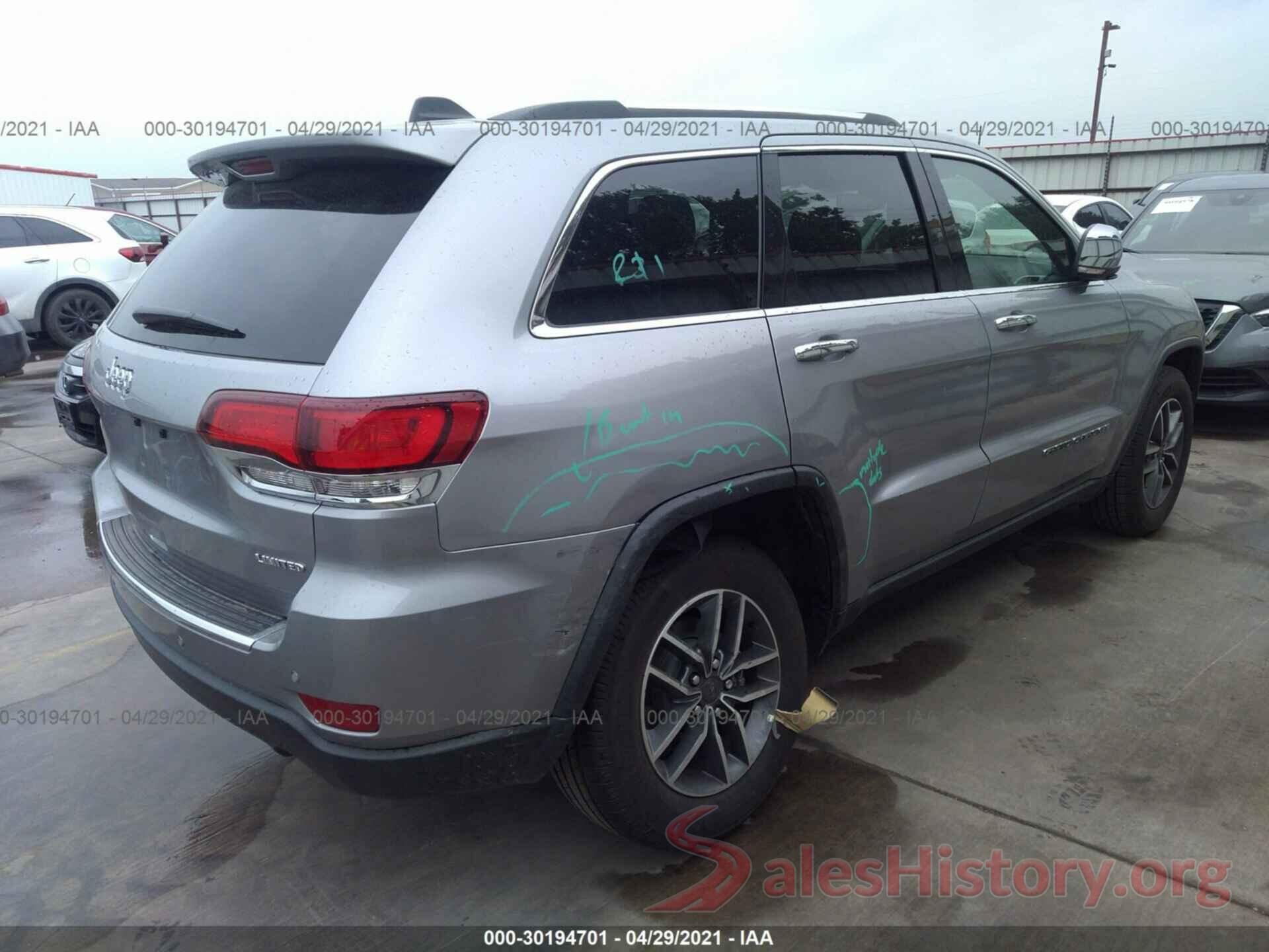 1C4RJEBG7MC629643 2021 JEEP GRAND CHEROKEE