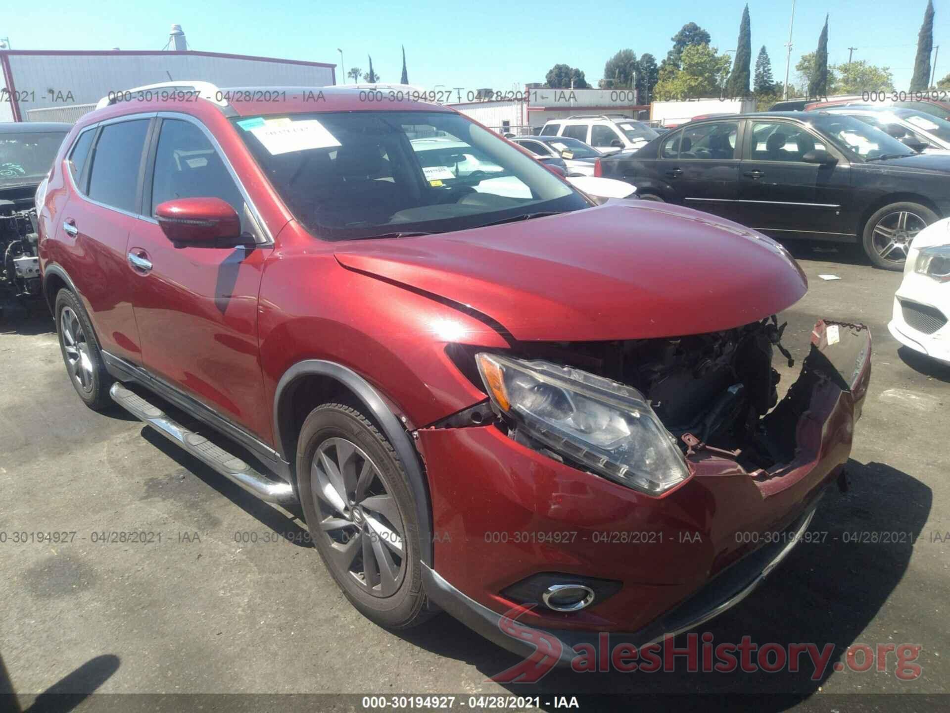 5N1AT2MT0GC746321 2016 NISSAN ROGUE