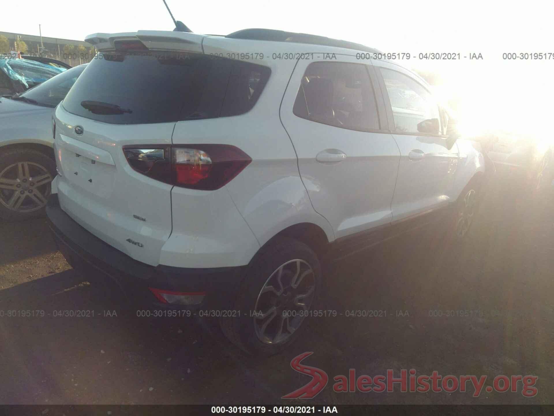 MAJ6S3JL6KC254527 2019 FORD ECOSPORT