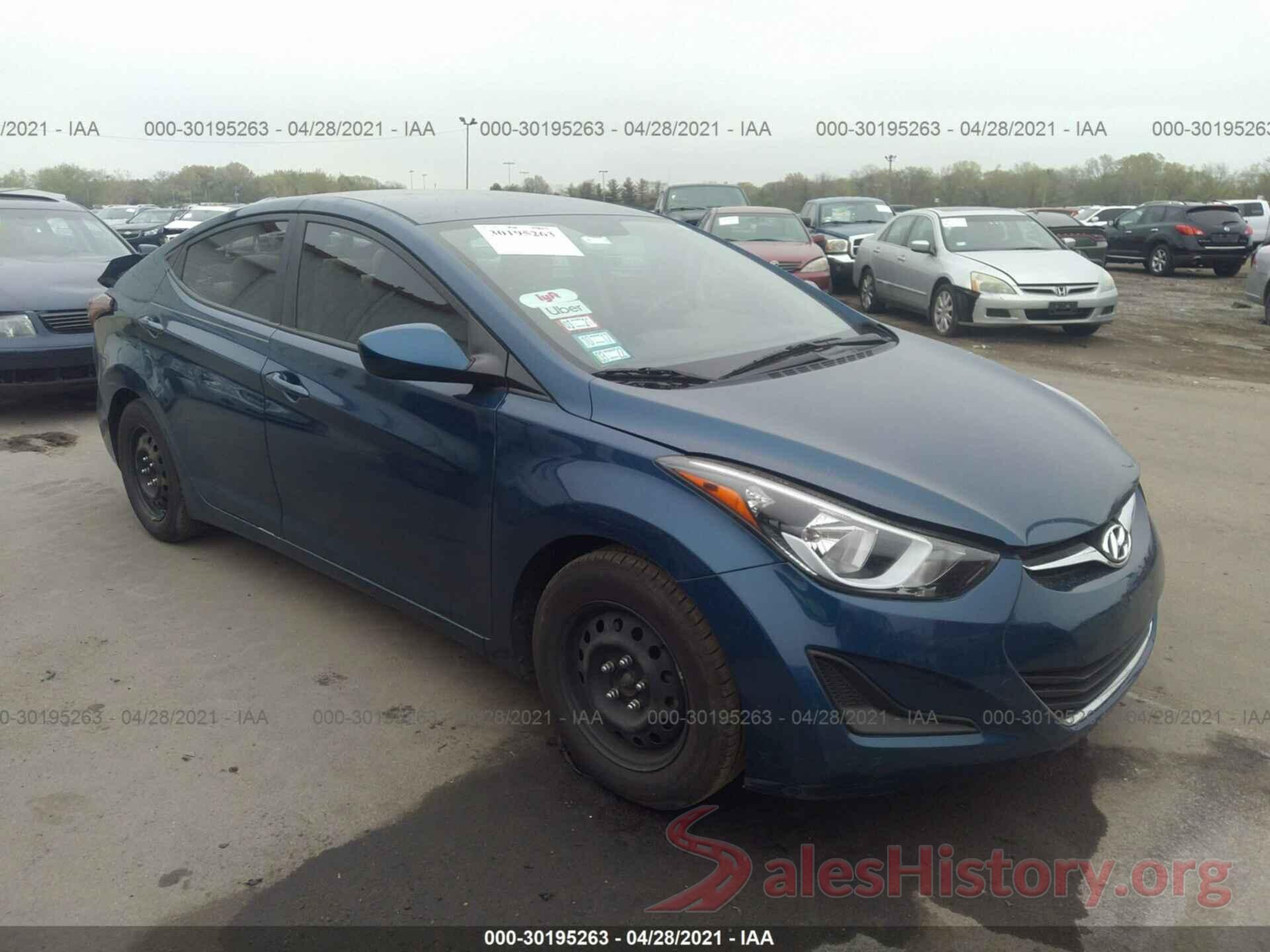 KMHDH4AE9GU567446 2016 HYUNDAI ELANTRA