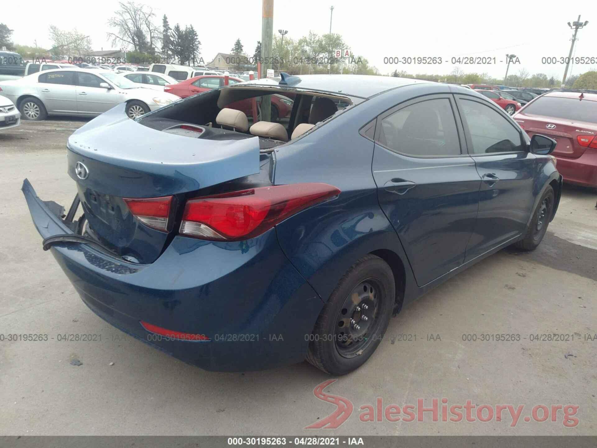 KMHDH4AE9GU567446 2016 HYUNDAI ELANTRA