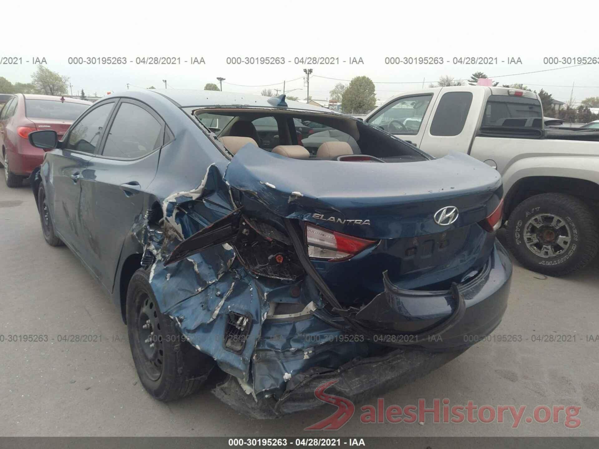 KMHDH4AE9GU567446 2016 HYUNDAI ELANTRA