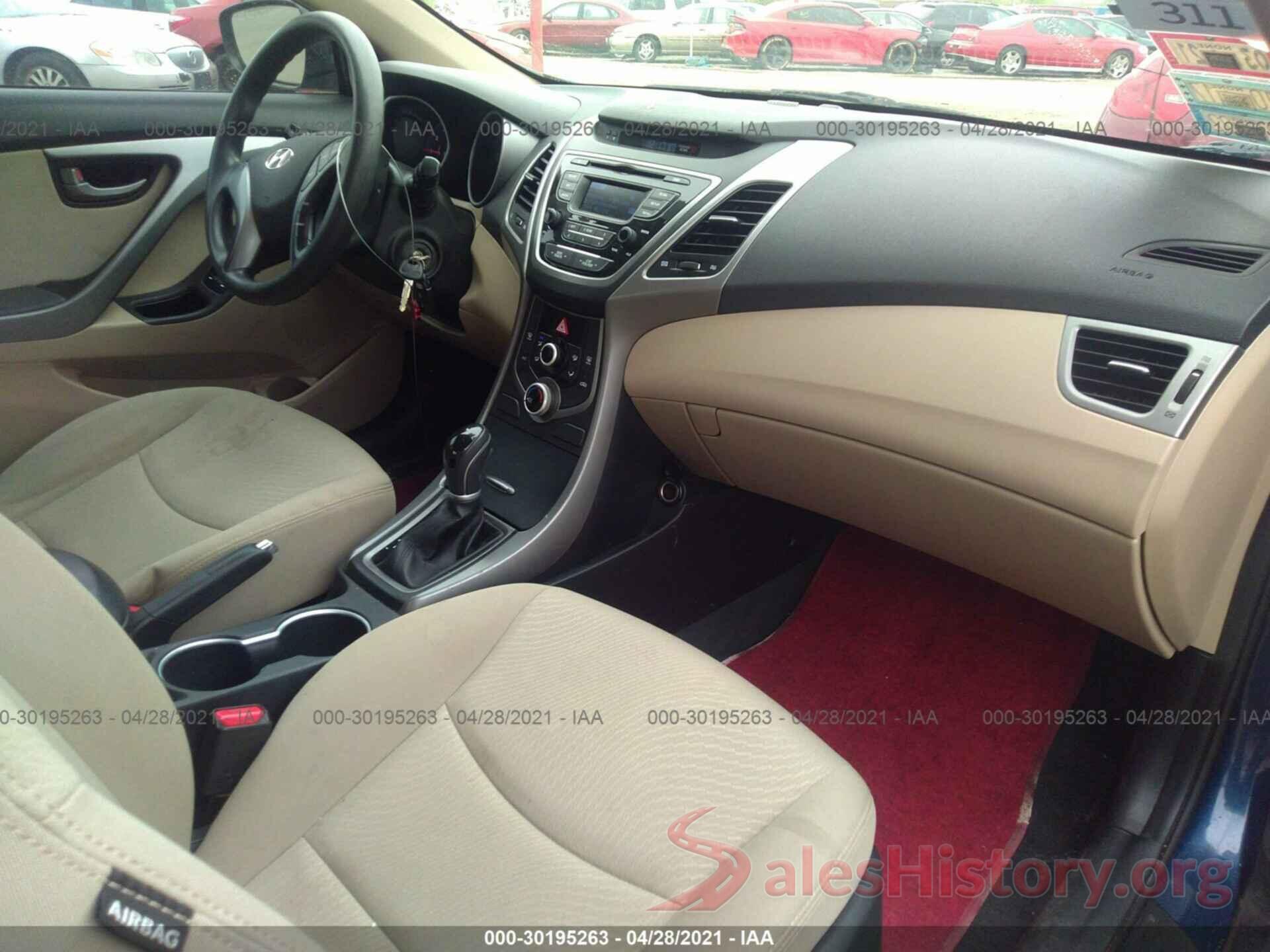 KMHDH4AE9GU567446 2016 HYUNDAI ELANTRA