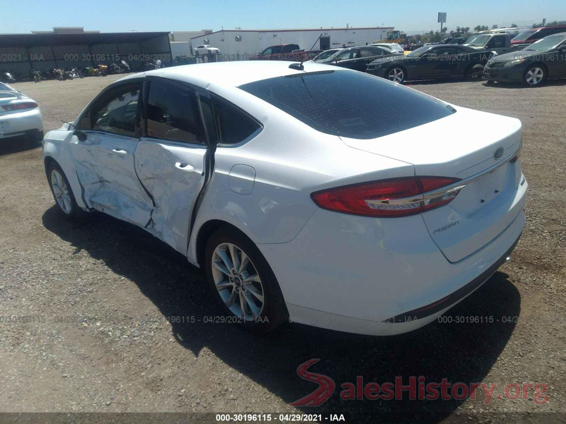 3FA6P0UU7HR119782 2017 FORD FUSION