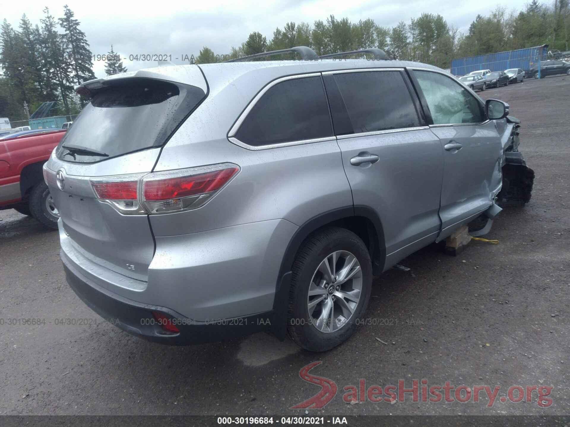 5TDBKRFH9GS356216 2016 TOYOTA HIGHLANDER