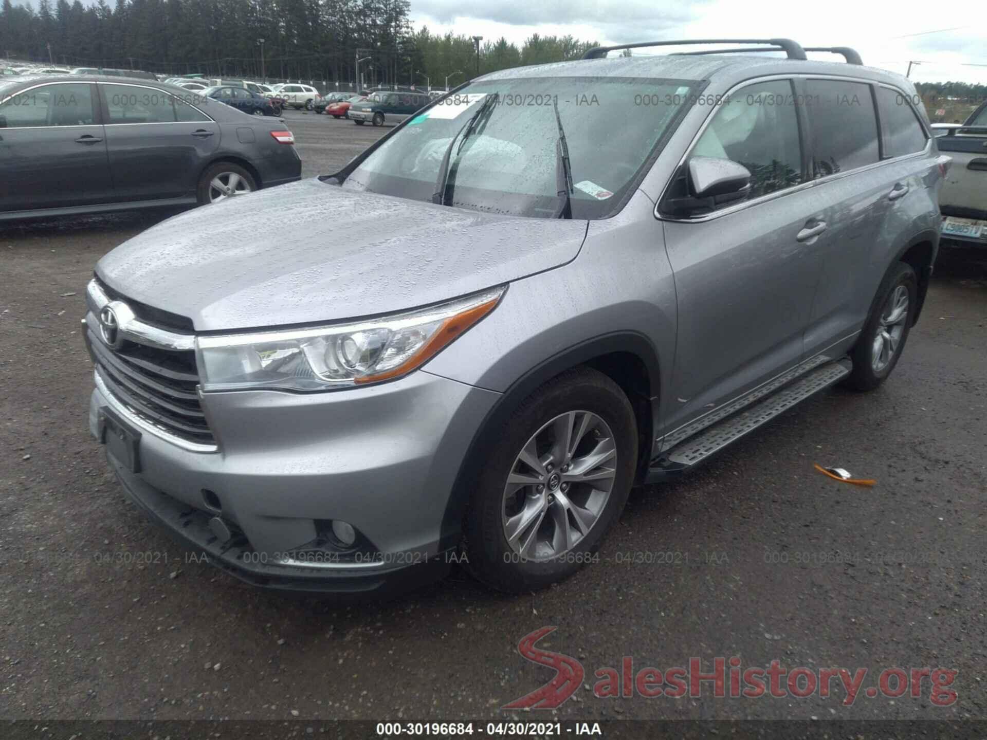 5TDBKRFH9GS356216 2016 TOYOTA HIGHLANDER