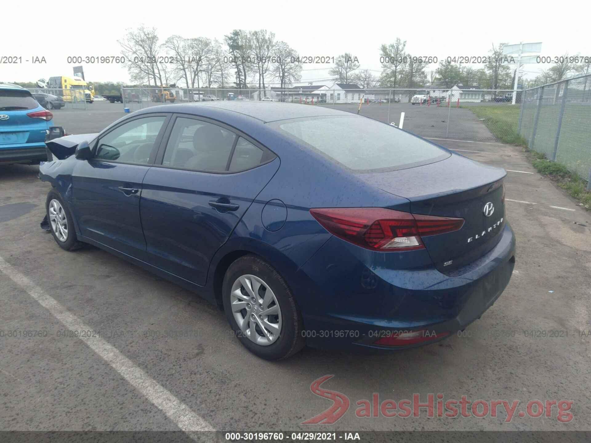 5NPD74LF1LH596313 2020 HYUNDAI ELANTRA