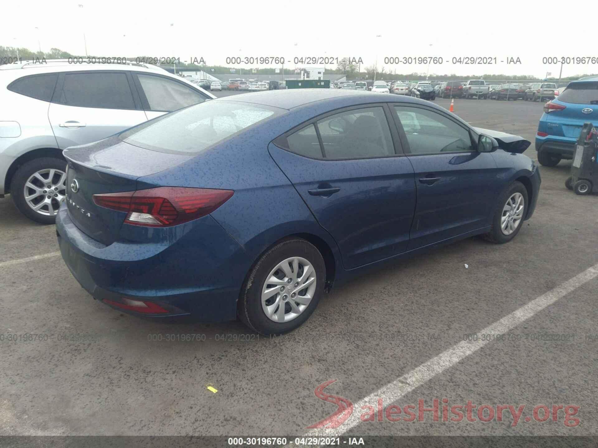 5NPD74LF1LH596313 2020 HYUNDAI ELANTRA